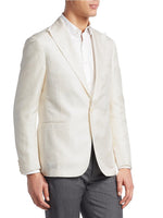 RALPH LAUREN PURPLE LABEL - Ivory 1-B Peak Lapel Dinner Jacket - 38R