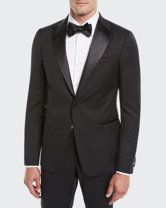 $1,570 Z ZEGNA - Black Peak Lapel 1-Button 2-Piece Tuxedo - 40L