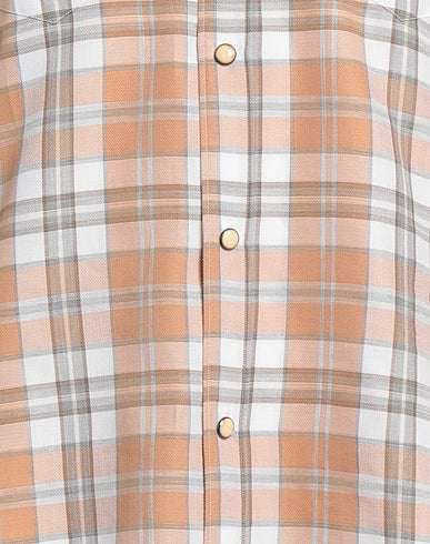 $495 ELEVENTY - *SNAP FRONT*  Neutral Cotton Dress Shirt - XXL (43)