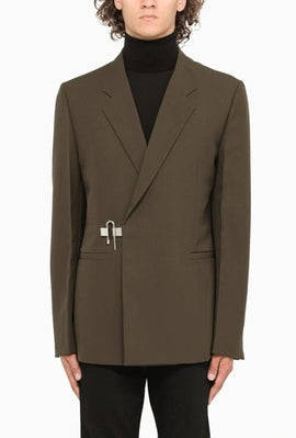 GIVENCHY - French LOVE LOCK Padlock Slim-Fit Notch Lapel Jacket - 44R