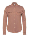 $495 ELEVENTY - Camel *Wide Spread Collar* Snap Texas Style Western Shirt - M