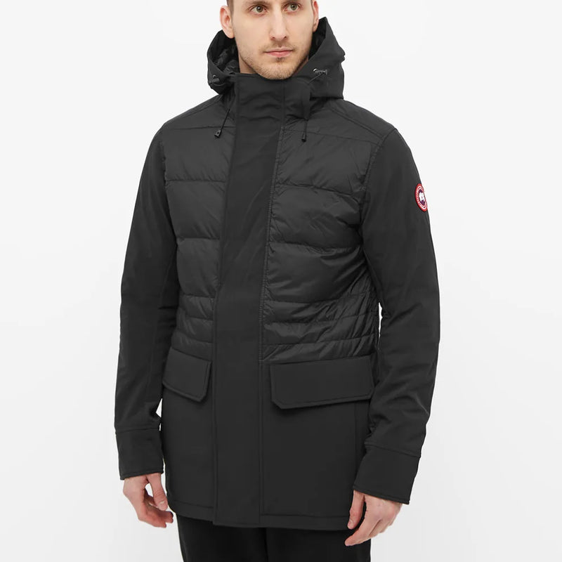 $800 CANADA GOOSE - "BRETON" Black Down Parka Coat - L