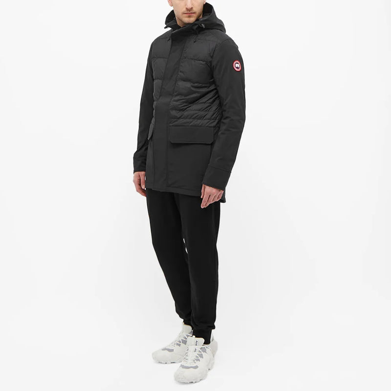 $800 CANADA GOOSE - "BRETON" Black Down Parka Coat - L