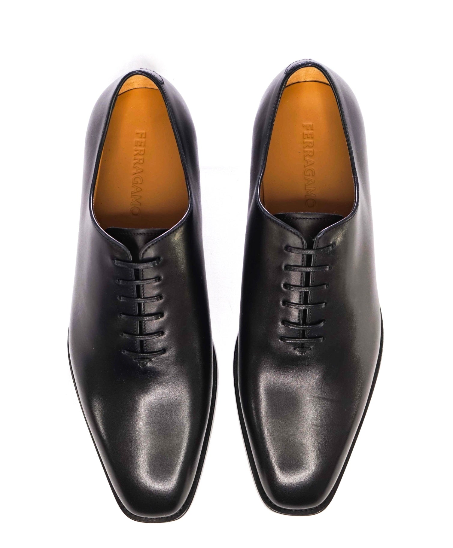 Salvatore Ferragamo "GEOFFREY" Wholecut Leather Oxfords 9 EE