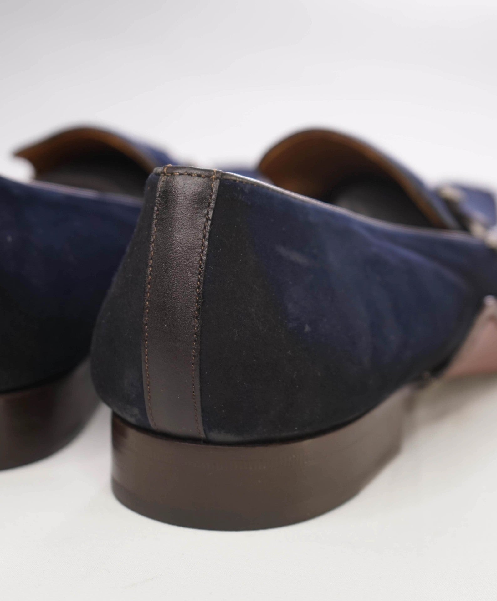 Mezlan Dark Blue Suede Loafers 11.5 M