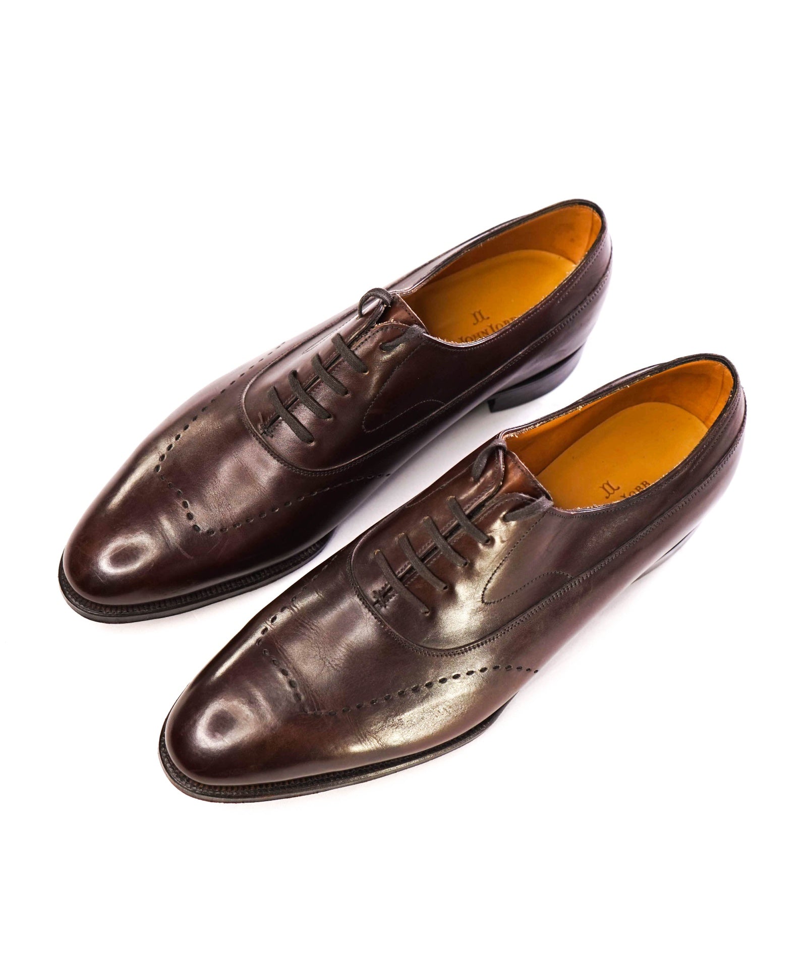 John Lobb Solid Brown Leather Oxfords 10.5 US (9.5 E UK)