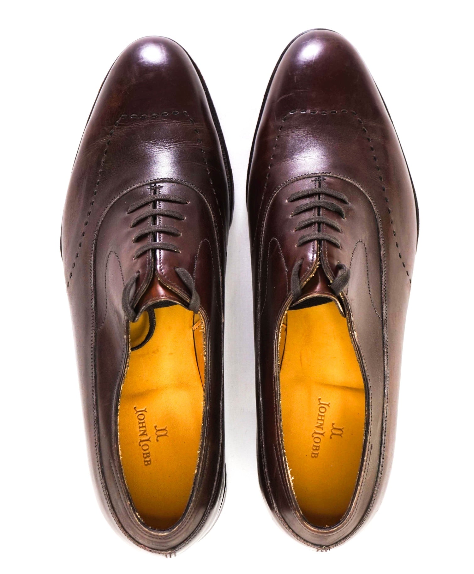 John Lobb Solid Brown Leather Oxfords 10.5 US (9.5 E UK)