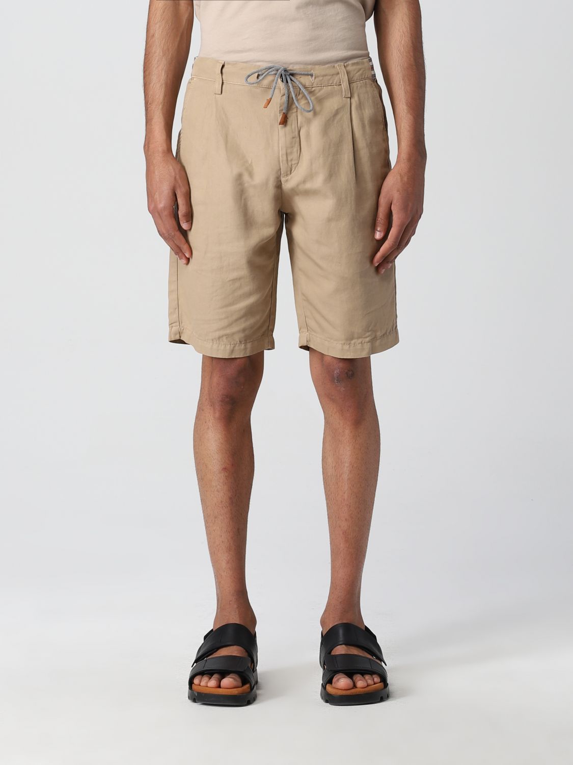 $345 ELEVENTY - LINEN Blend BERMUDA Cargo Chino Shorts Pants  - 33W