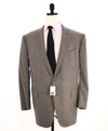 $3,495 ERMENEGILDO ZEGNA - Solid Gray SU MISURA Wool Blazer - 50R US