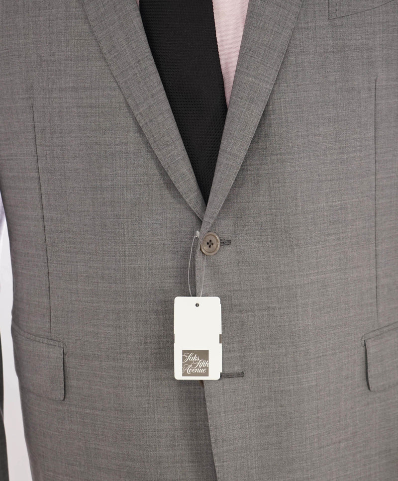 $3,495 ERMENEGILDO ZEGNA - Solid Gray SU MISURA Wool Blazer - 50R US