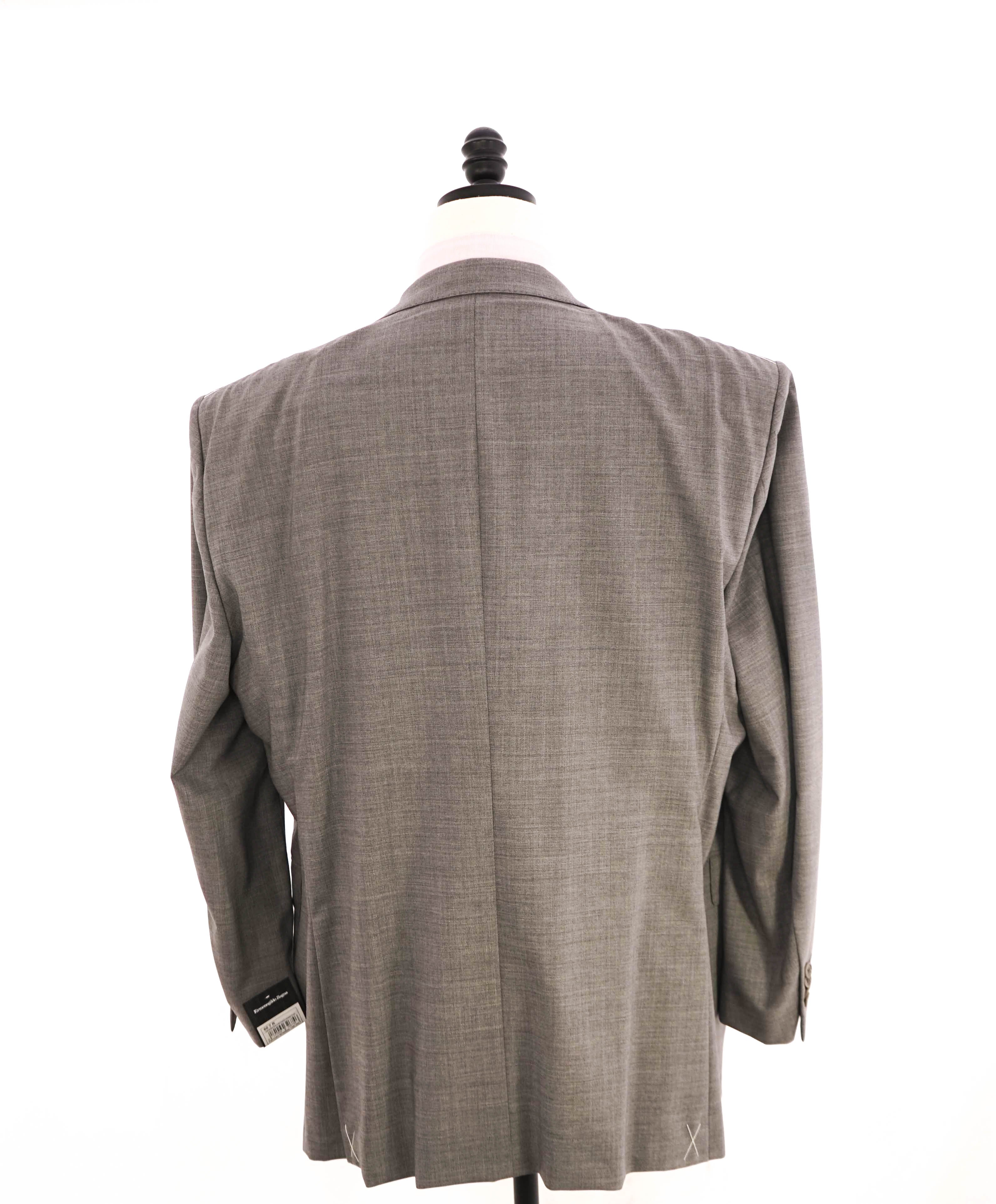 $3,495 ERMENEGILDO ZEGNA - Solid Gray SU MISURA Wool Blazer - 50R US