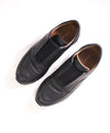$1,000 JOHN LOBB - "CANNON" Black Elastic Leather Sneakers - 8.5 US (7.5 EU)