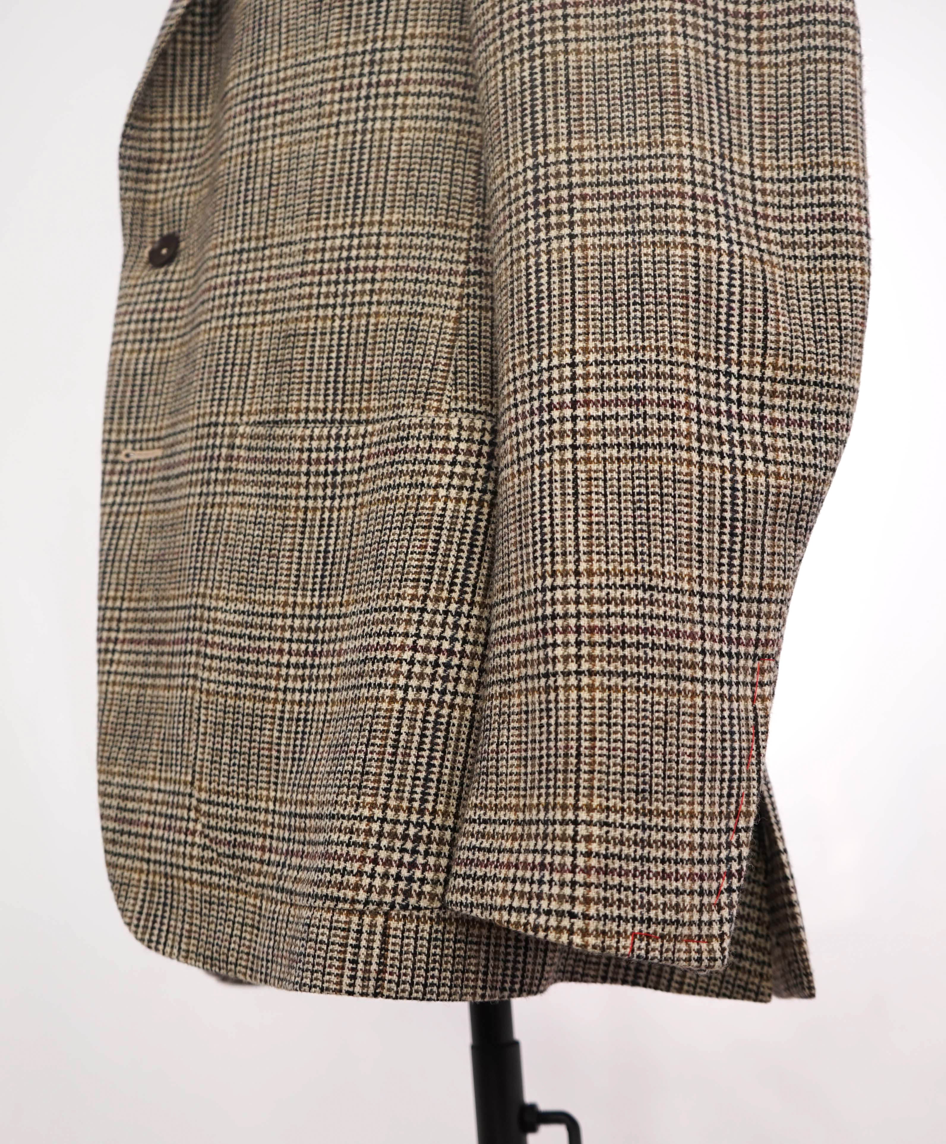 $2,995 ISAIA - Base "GALLES" 140's Prince of Wales Check Blazer - 38R