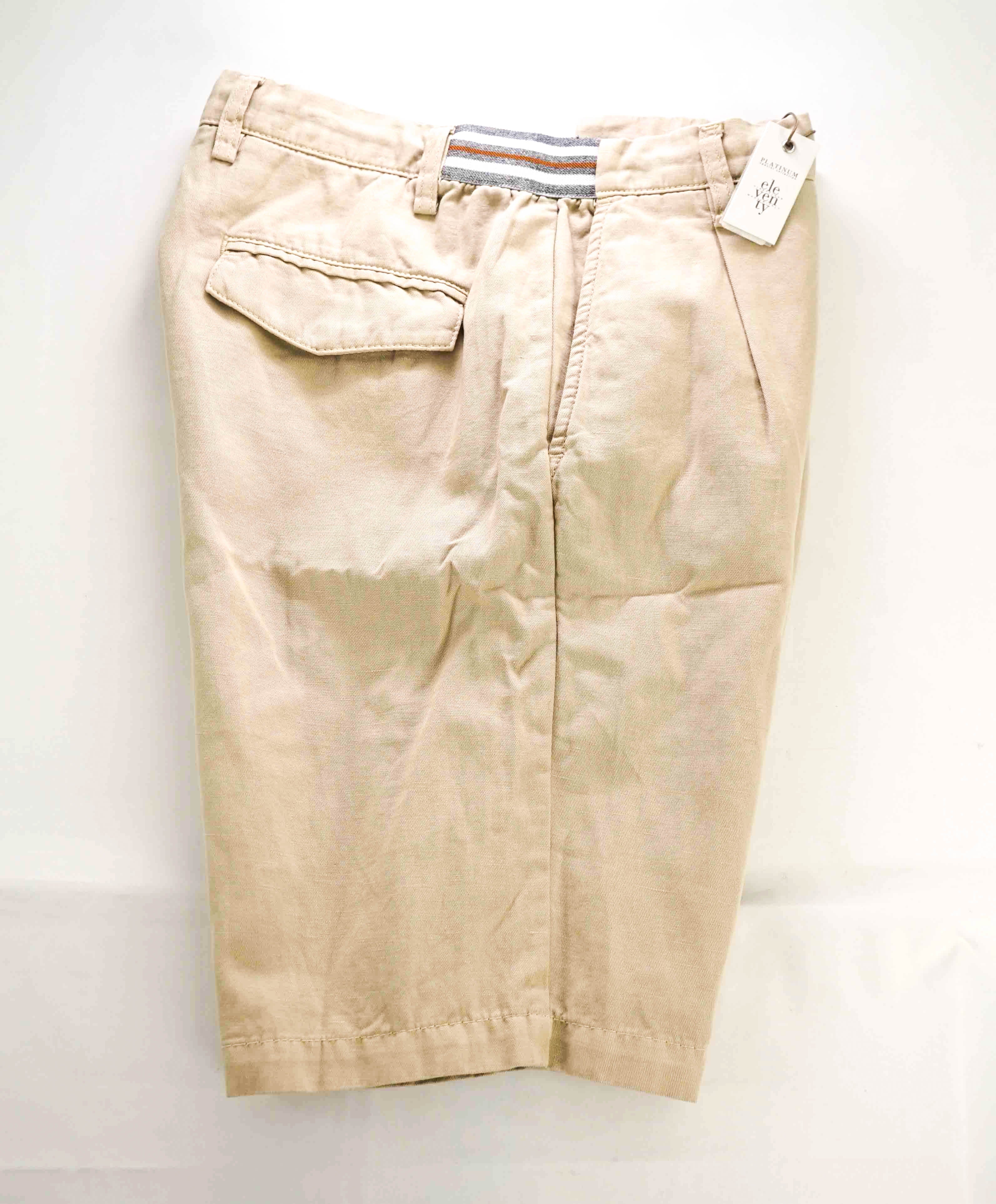 $345 ELEVENTY - LINEN Blend BERMUDA Cargo Chino Shorts Pants  - 33W