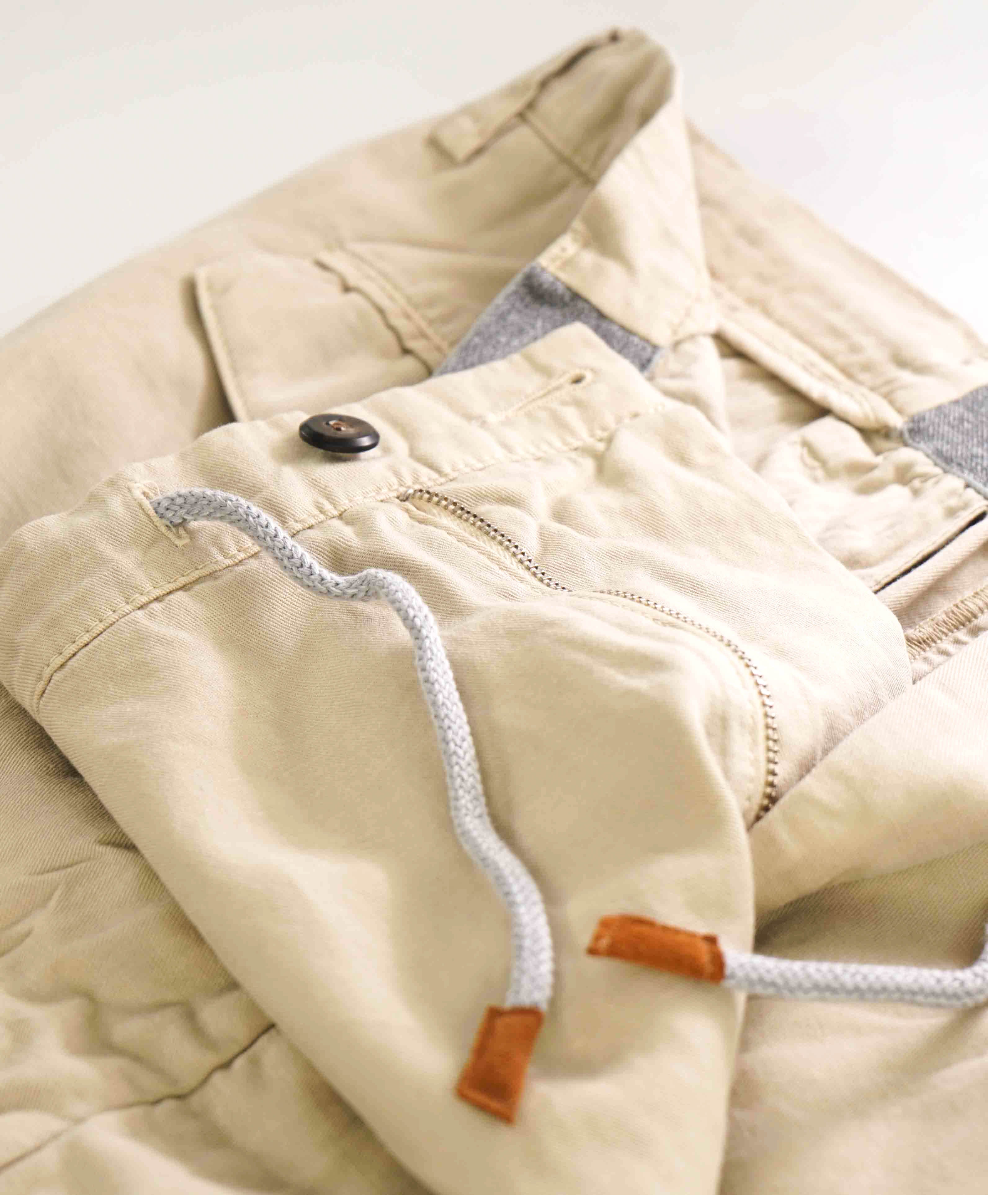 $345 ELEVENTY - LINEN Blend BERMUDA Cargo Chino Shorts Pants  - 33W