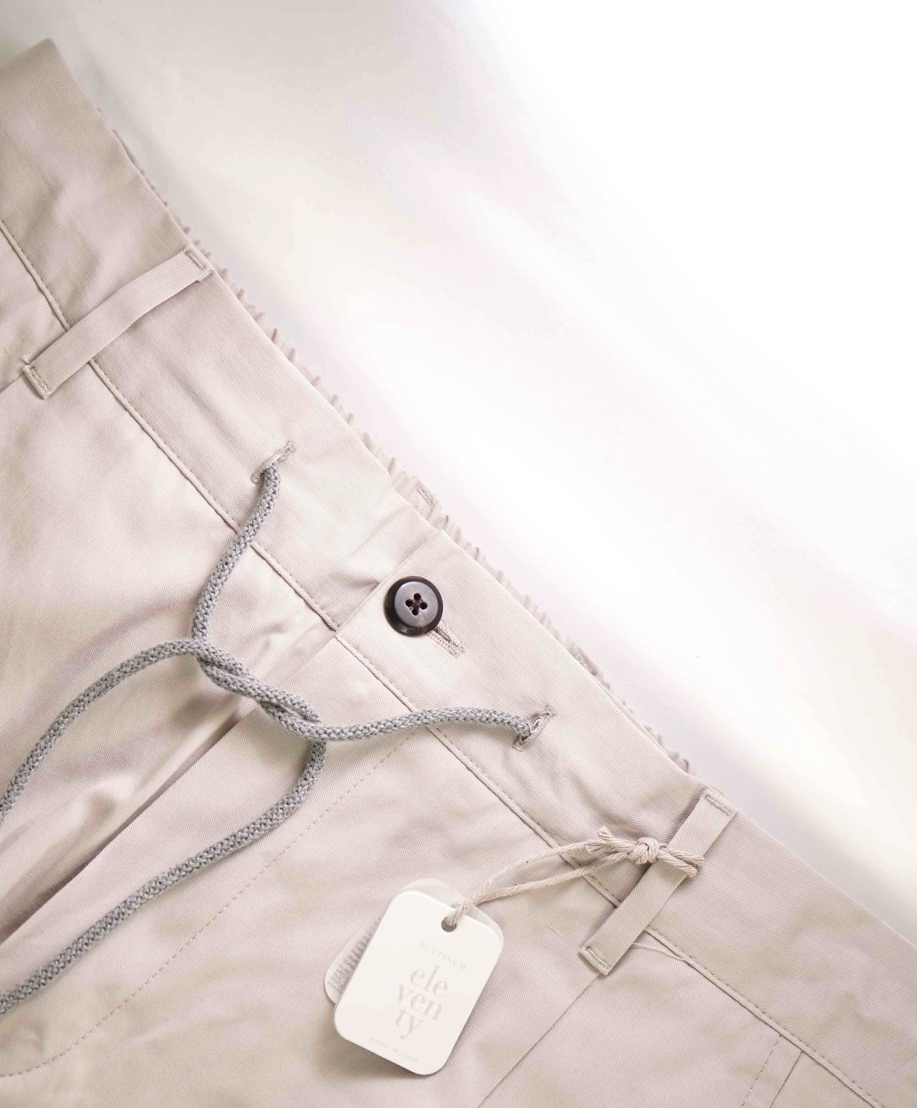 $745 ELEVENTY - GABARDINE / Silk Blend CUFFED Jogger Sweat Pants - 33