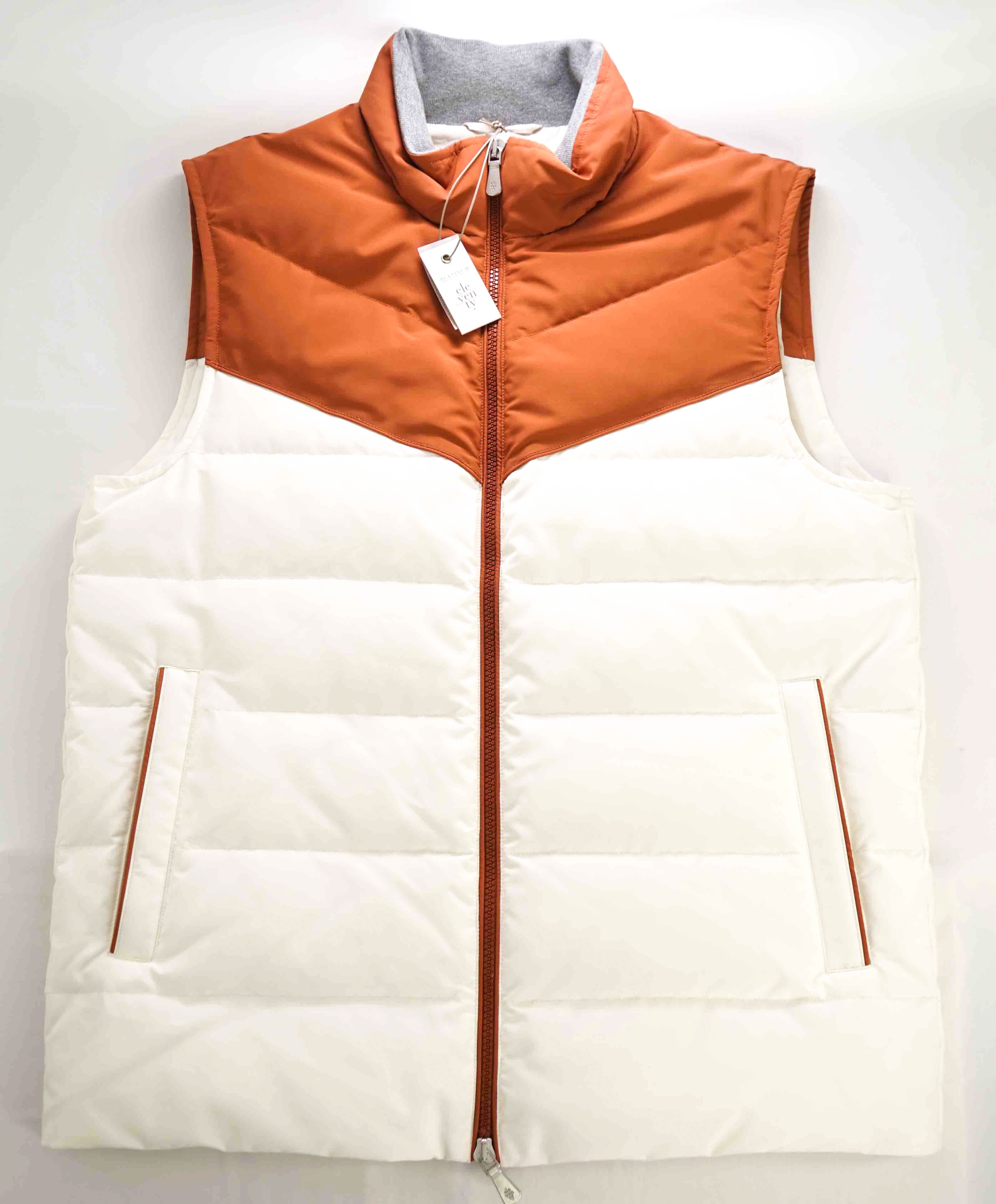 $1,695 ELEVENTY - LORO PIANA *RAIN SYSTEM* Color Block Puffer Vest - 38R (S)