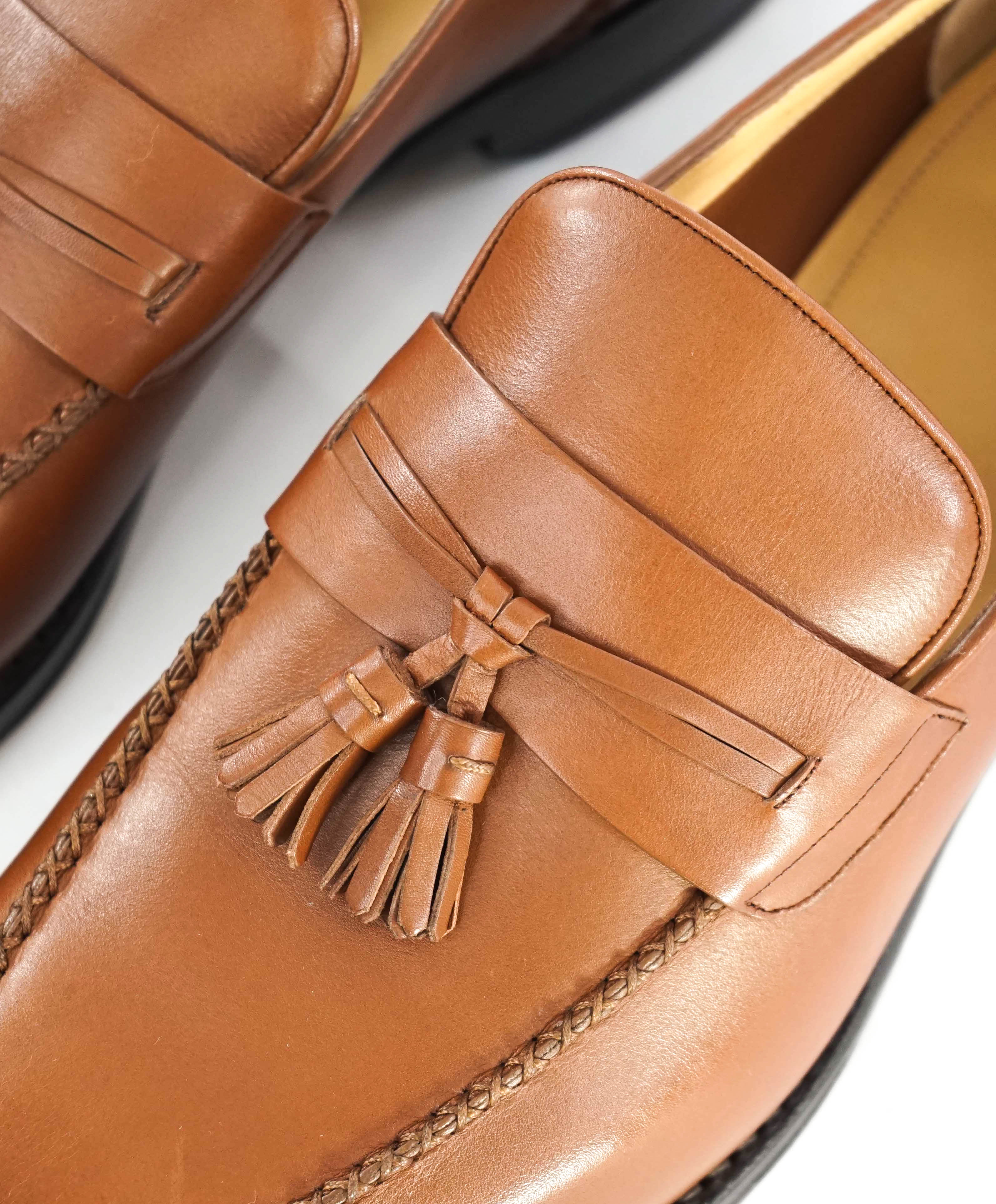 $800 BALLY - "SKENNY" Goodyear Welt SCRIBE Brown Tassel Loafer  - 10.5 US (9.5 UK)