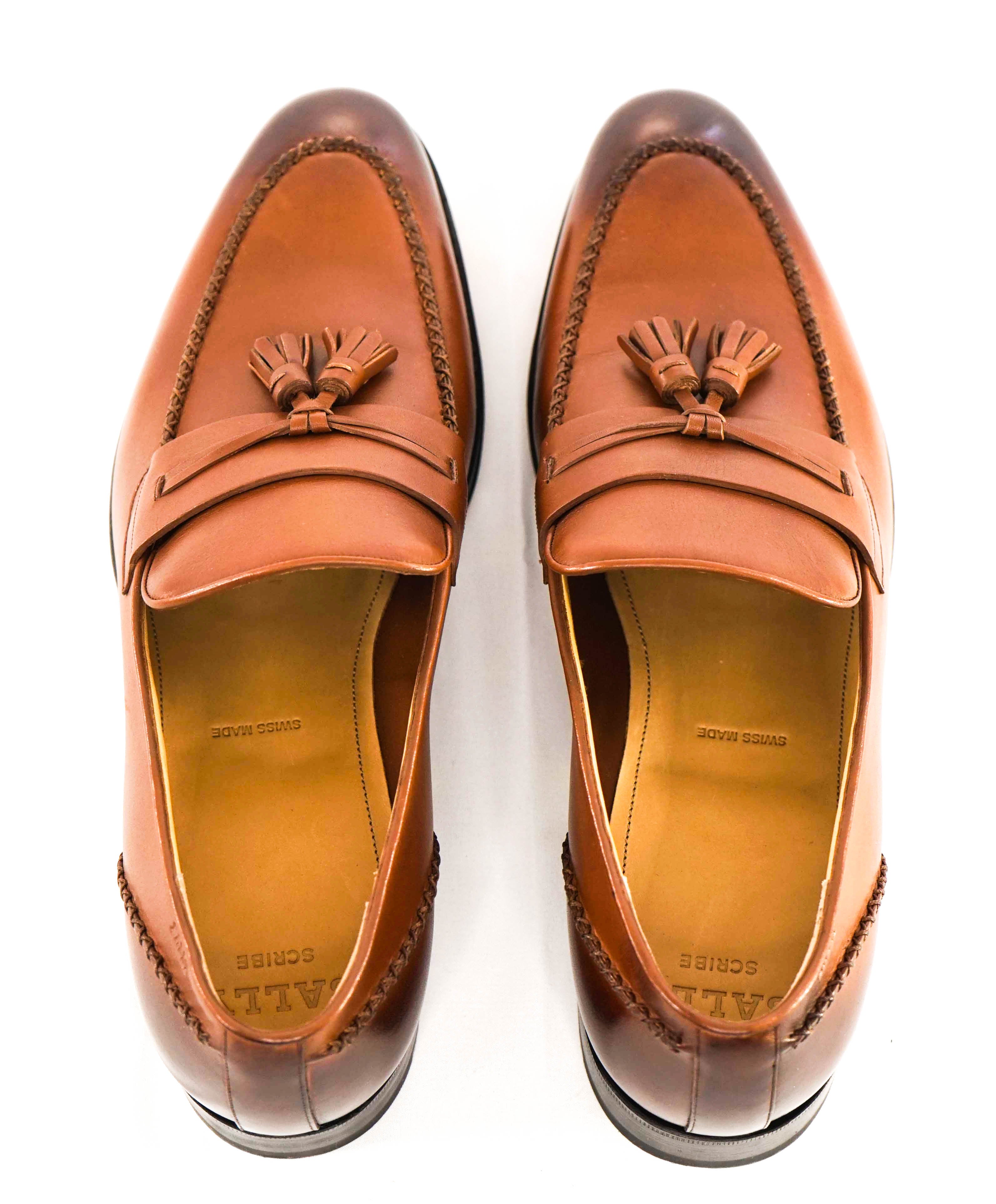 $800 BALLY - "SKENNY" Goodyear Welt SCRIBE Brown Tassel Loafer  - 10.5 US (9.5 UK)