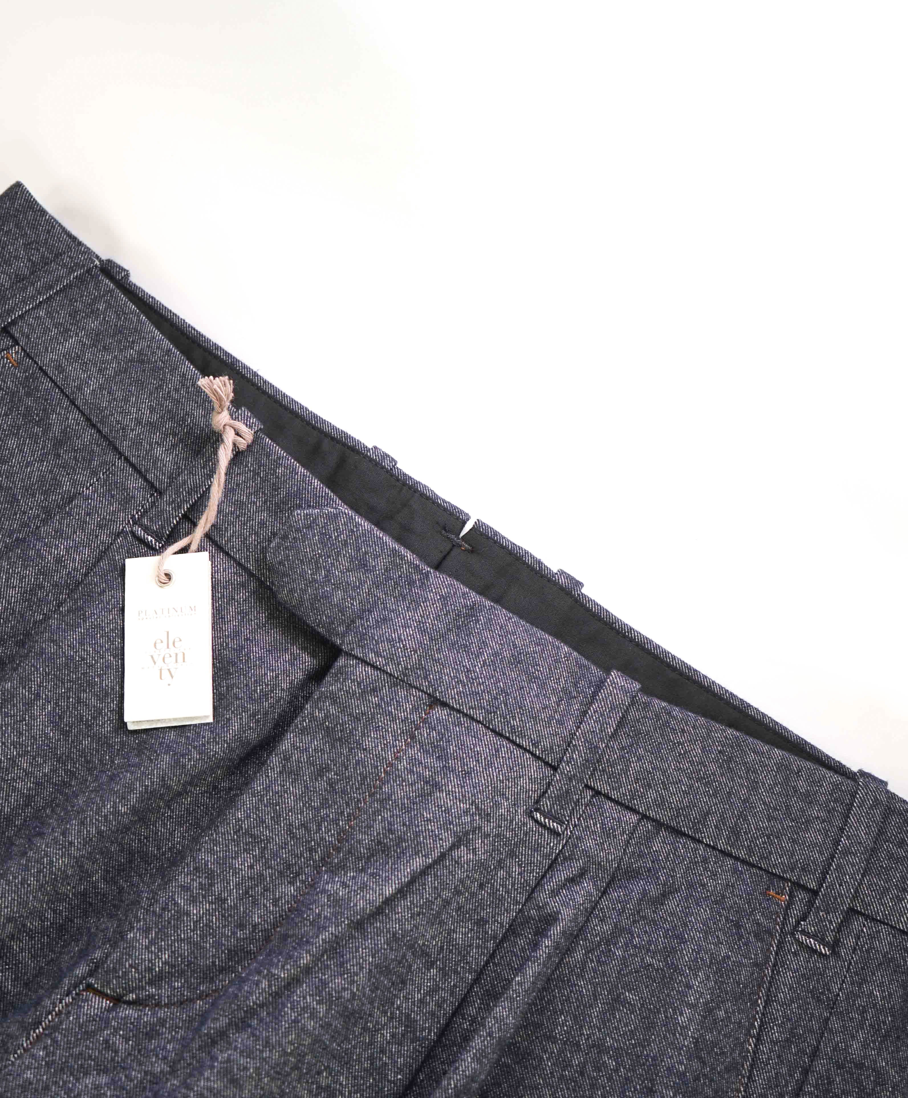 $395 ELEVENTY - Slim Blue Denim *DRESS PANT STYLE JEANS* - 34W