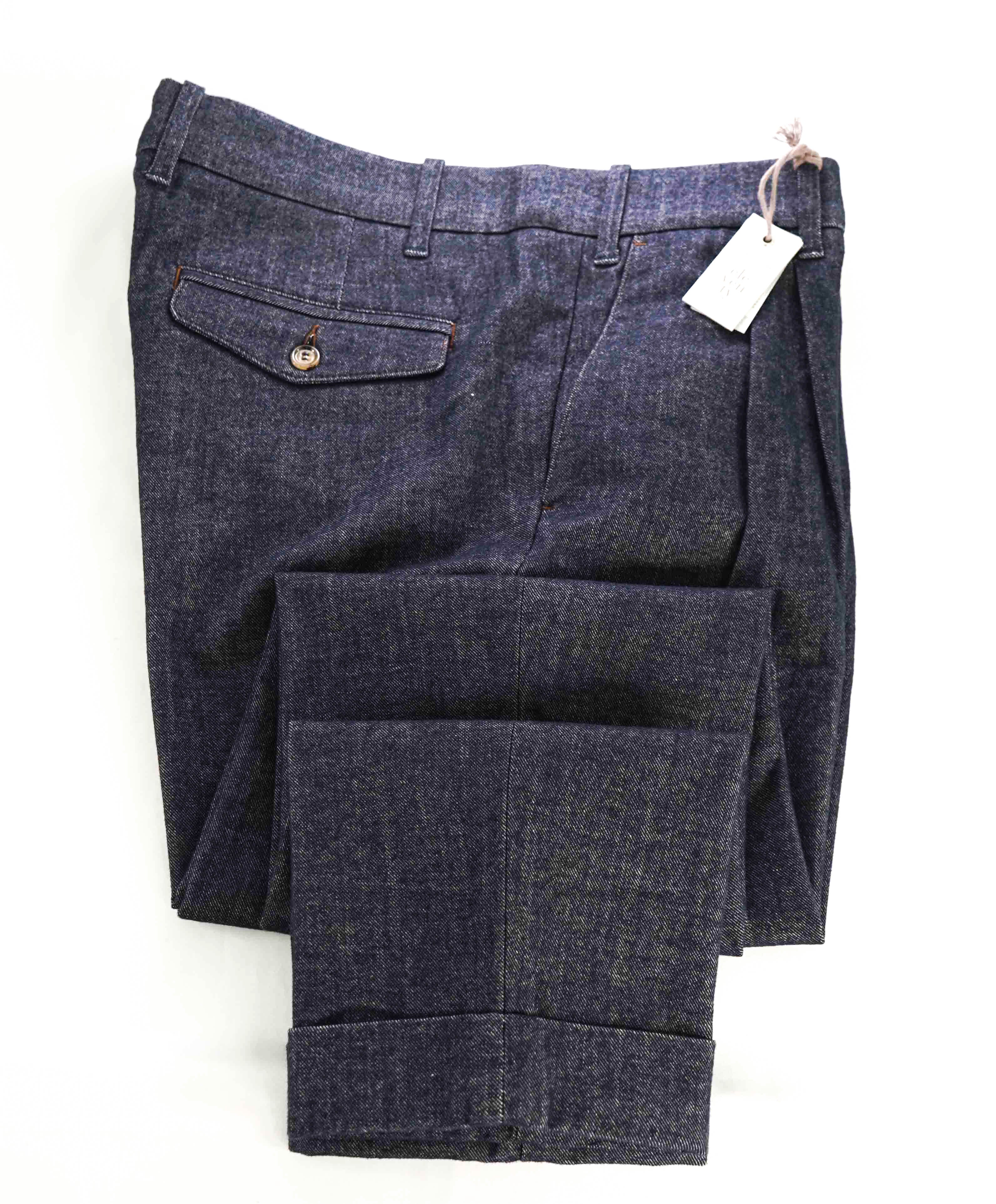 $395 ELEVENTY - Slim Blue Denim *DRESS PANT STYLE JEANS* - 34W