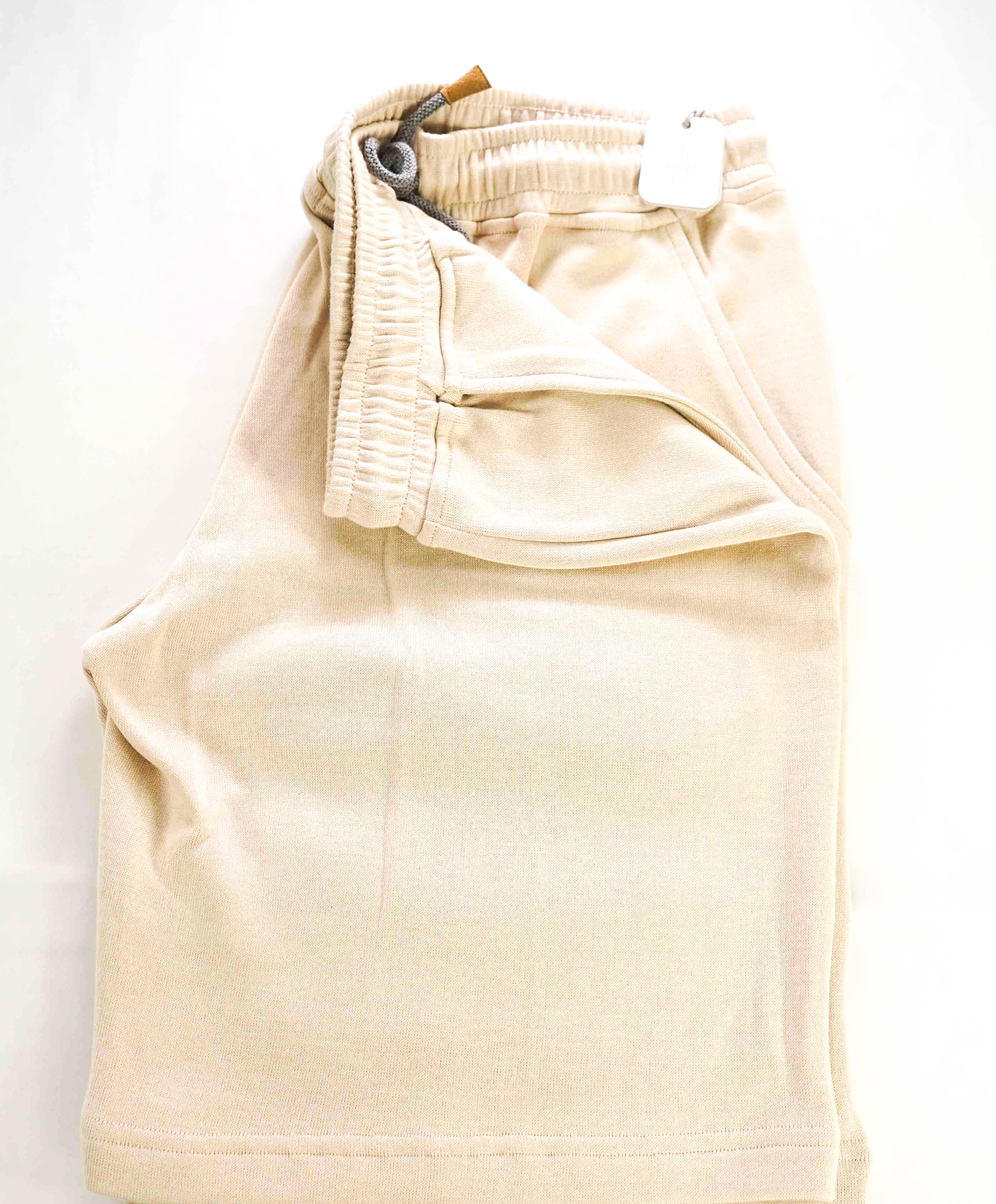 $695 ELEVENTY - Sweatshirt Style Beige Bermuda Cargo Shorts Pants  - M