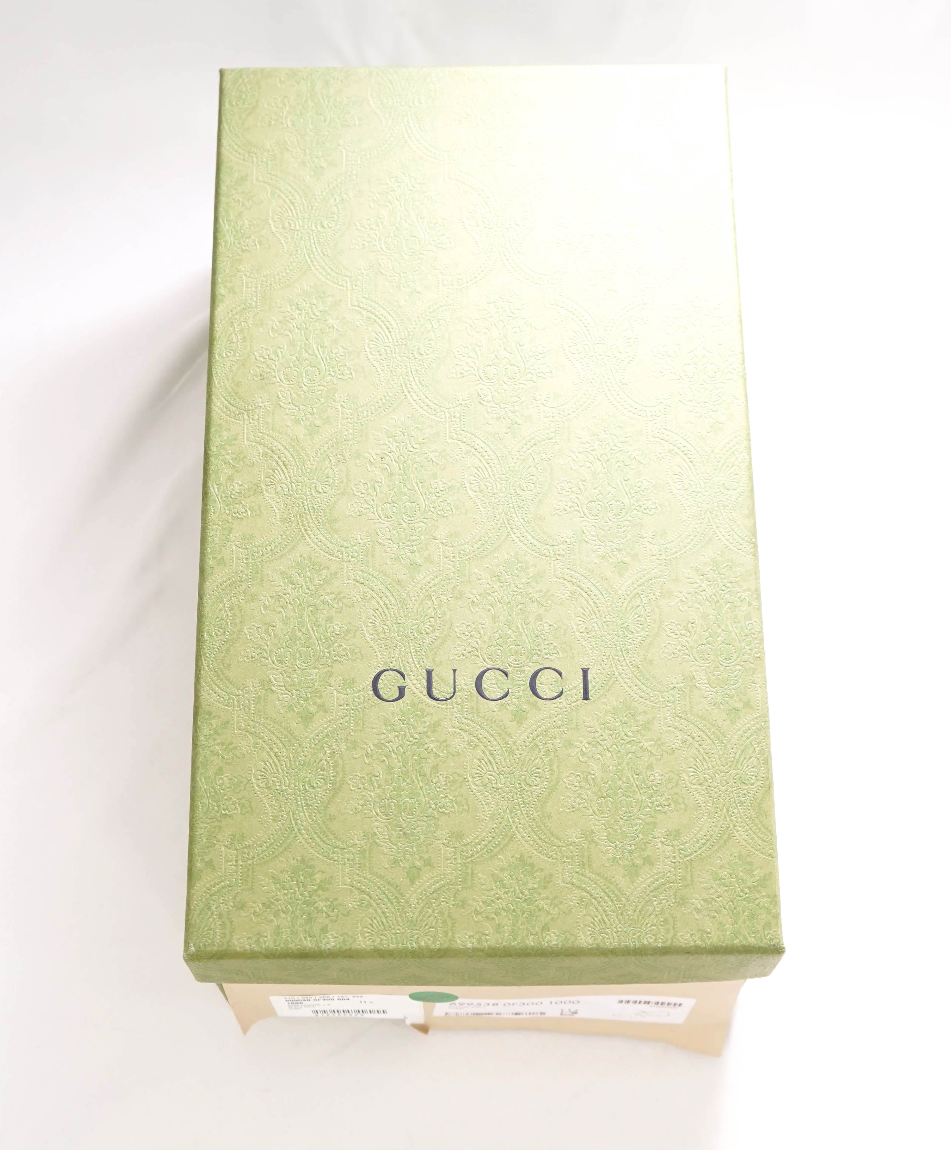 $1,190 GUCCI - GG Logo Brogue Cap Toe Monk Strap Loafers - 12 US (11.5G)