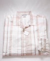 $495 ELEVENTY - *ALT STRIPE* Havana Collar LINEN/Cotton Shirt - M