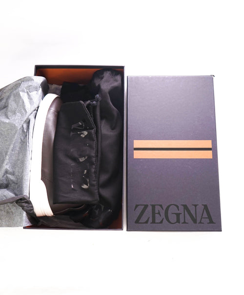 $1,150 ERMENEGILDO ZEGNA - COUTURE "Triple Stitch" Deerskin Sneakers - 8 US (41 EU)