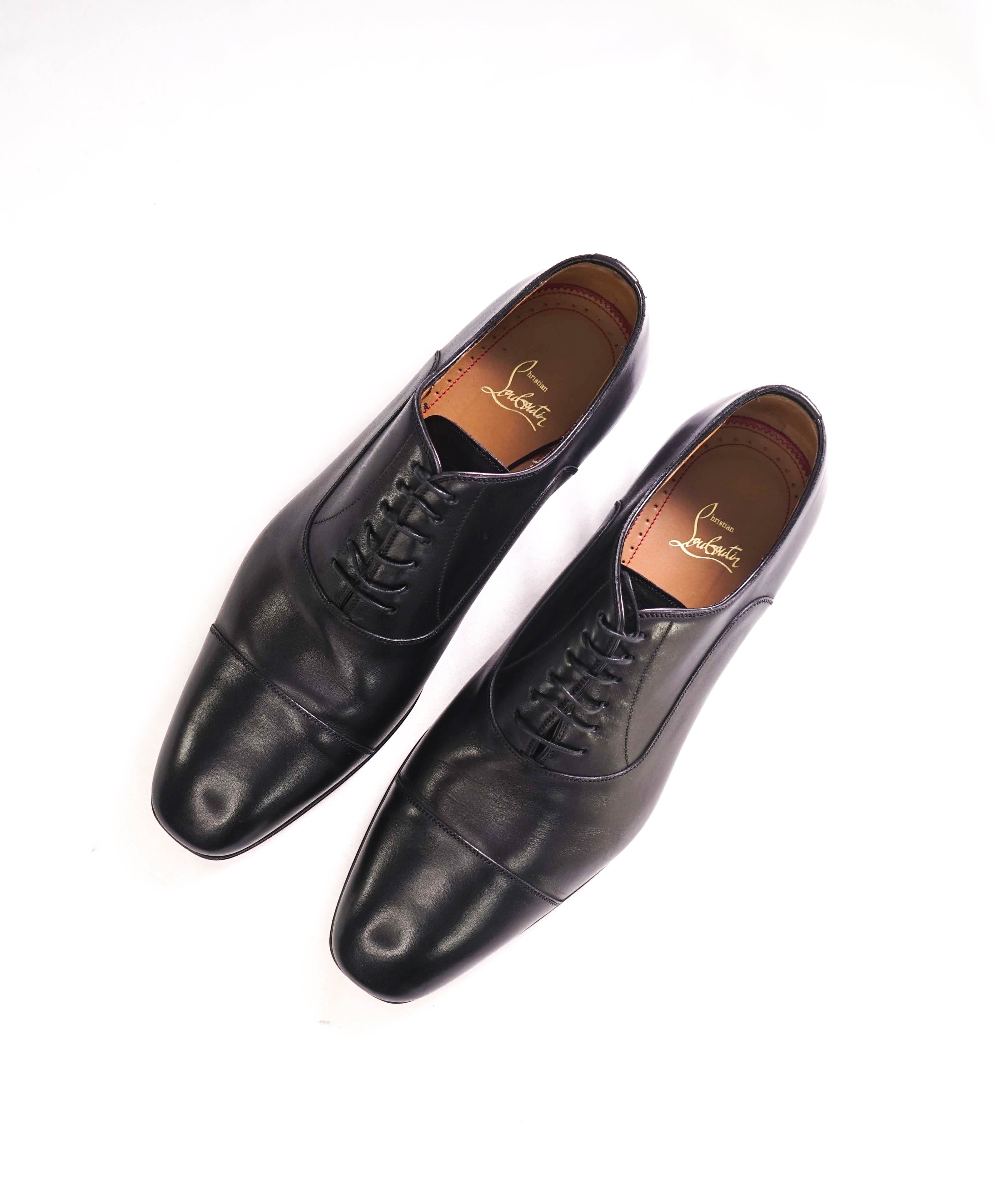 $1,050 CHRISTIAN LOUBOUTIN - *GREGGO* Black Oxfords - 10 US (43)