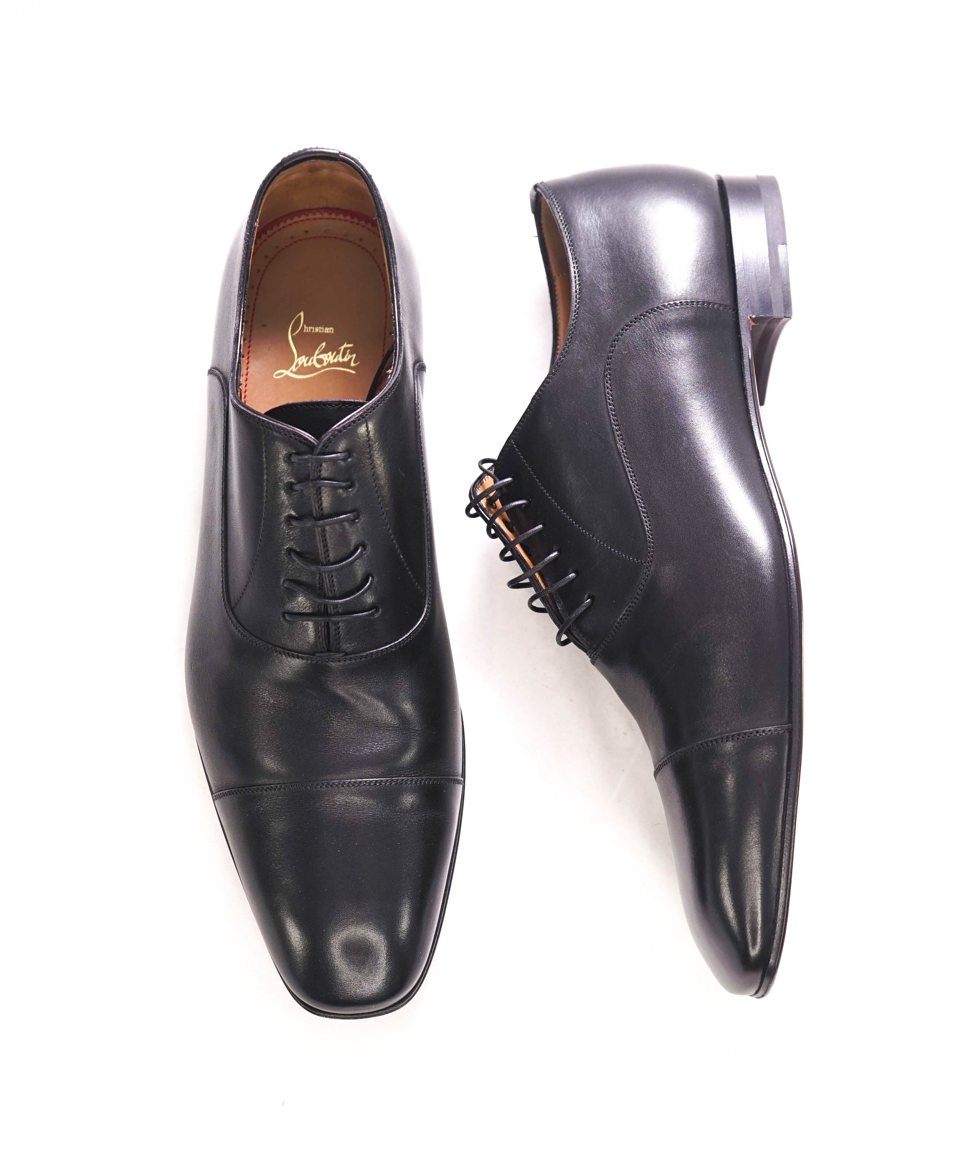 $1,050 CHRISTIAN LOUBOUTIN - *GREGGO* Black Oxfords - 10 US (43)