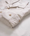 $595 ELEVENTY PLATINUM - Pure LINEN Neutral Herringbone Shirt Jacket Coat - M