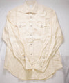 $495 ELEVENTY - *SNAP FRONT* Pastel Yellow LINEN Dress Shirt - M