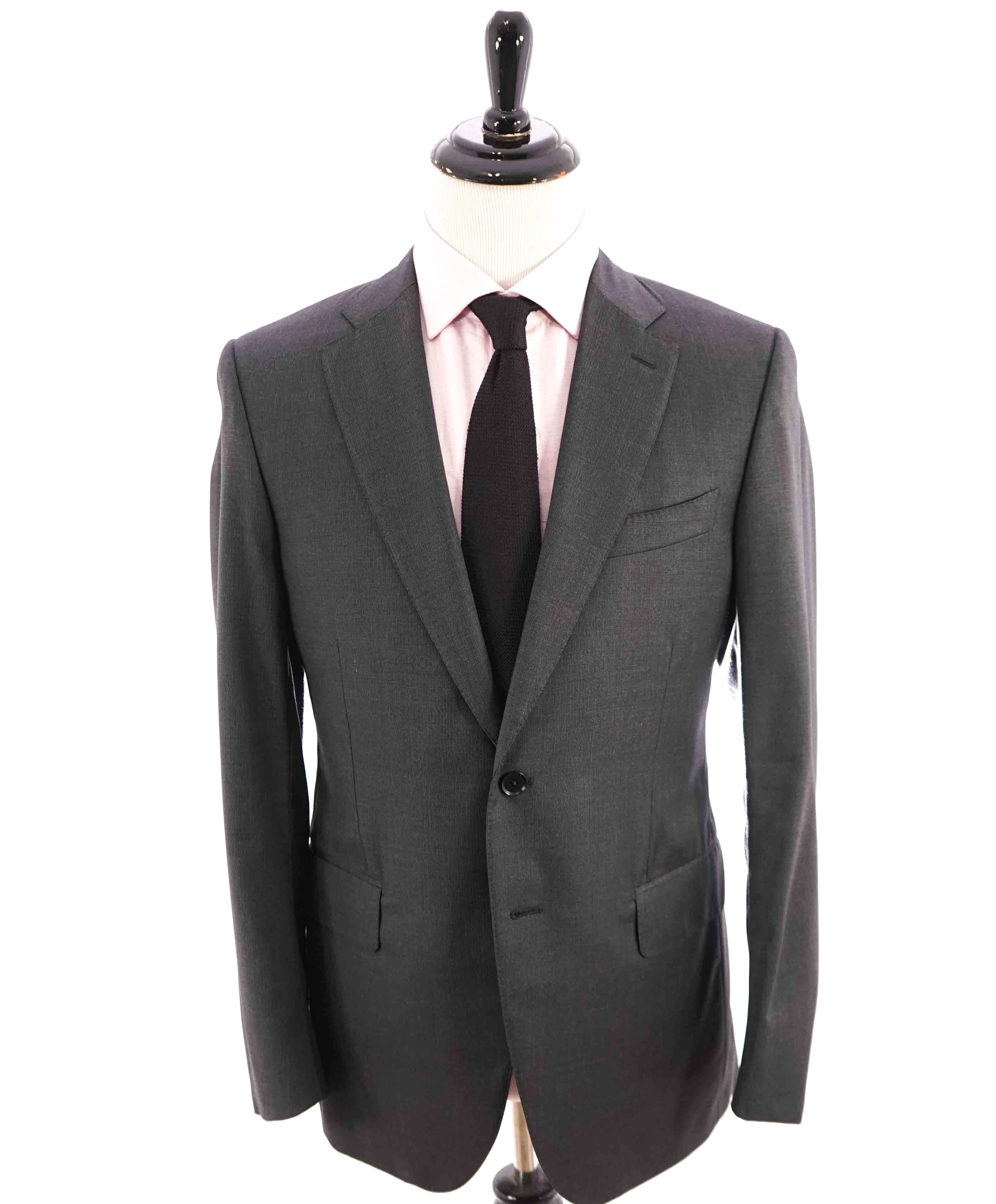 $2,995 ISAIA - *CLOSET STAPLE* Gray Textured 2-Button Notch Lapel Blazer - 42R