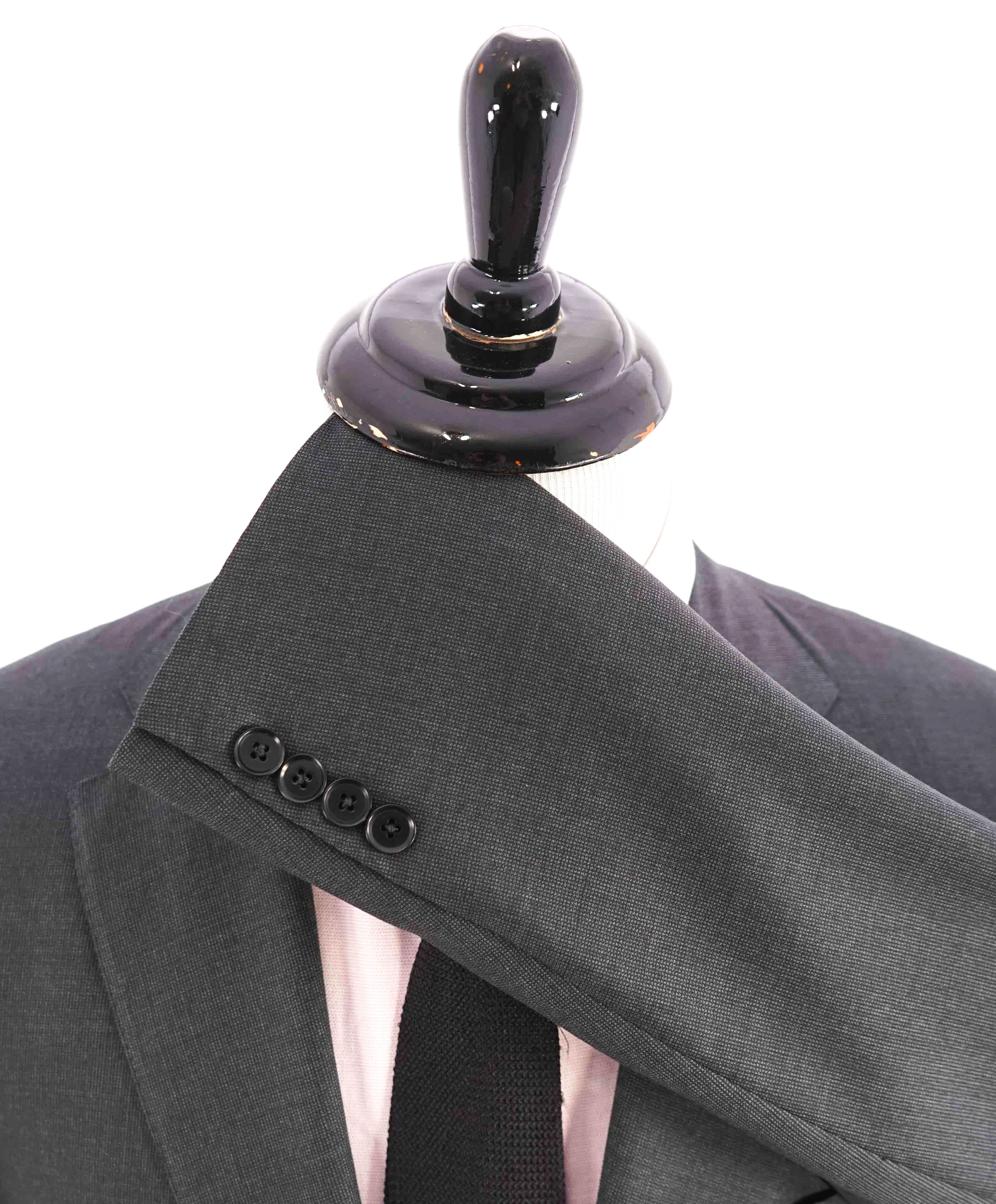 $2,995 ISAIA - *CLOSET STAPLE* Gray Textured 2-Button Notch Lapel Blazer - 42R