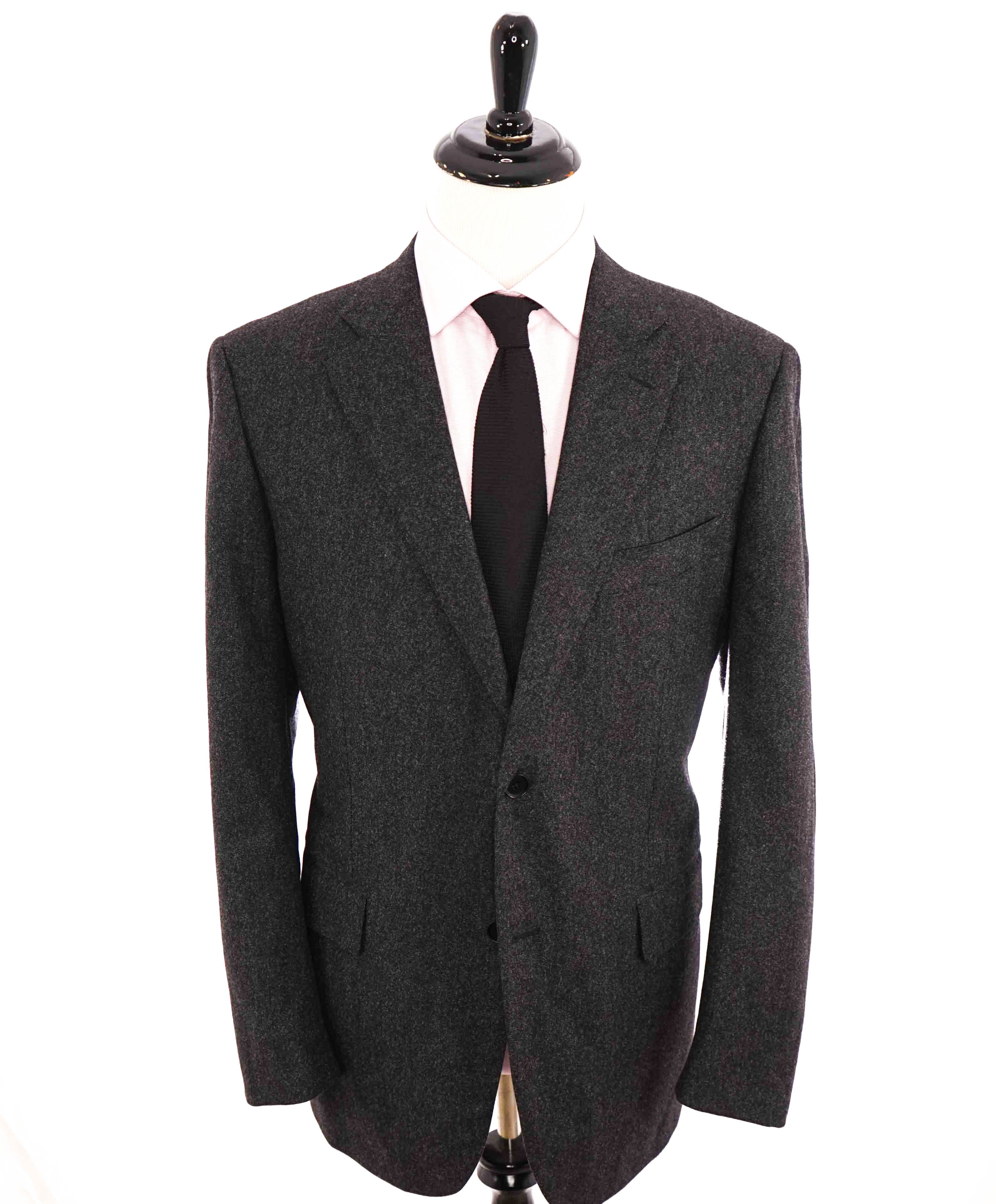 $2,995 ISAIA - Pure Wool Heather Gray Flannel Blazer - 48R