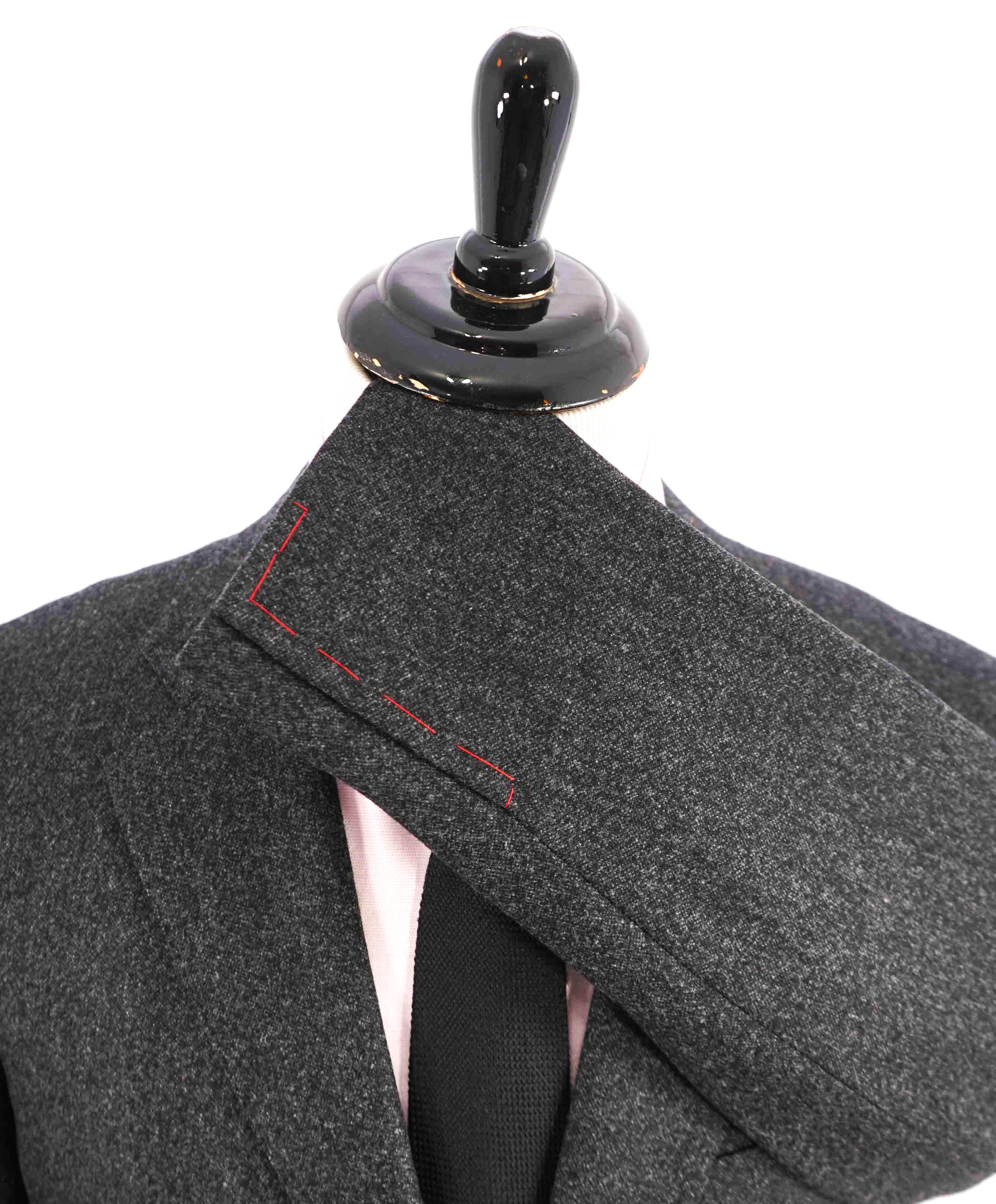 $2,995 ISAIA - Pure Wool Heather Gray Flannel Blazer - 48R