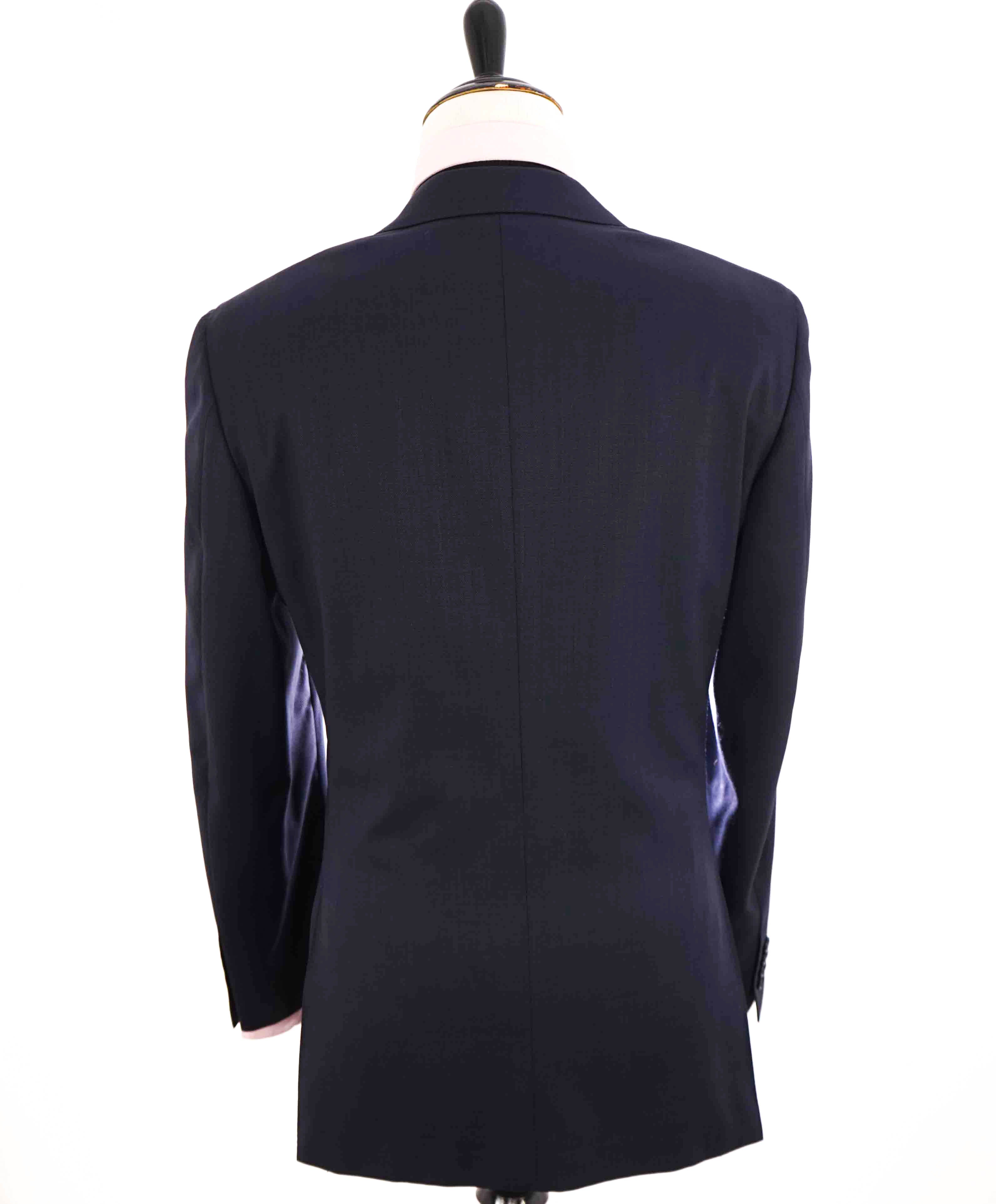 $1,895 CANALI - "TRAVEL WATER RESISTANT" Blue Textured Wool Blazer - 46R