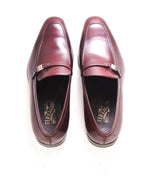 $850 SALVATORE FERRAGAMO - “Destin” Cherry Loafer With Engraved Bit - 11.5 EE