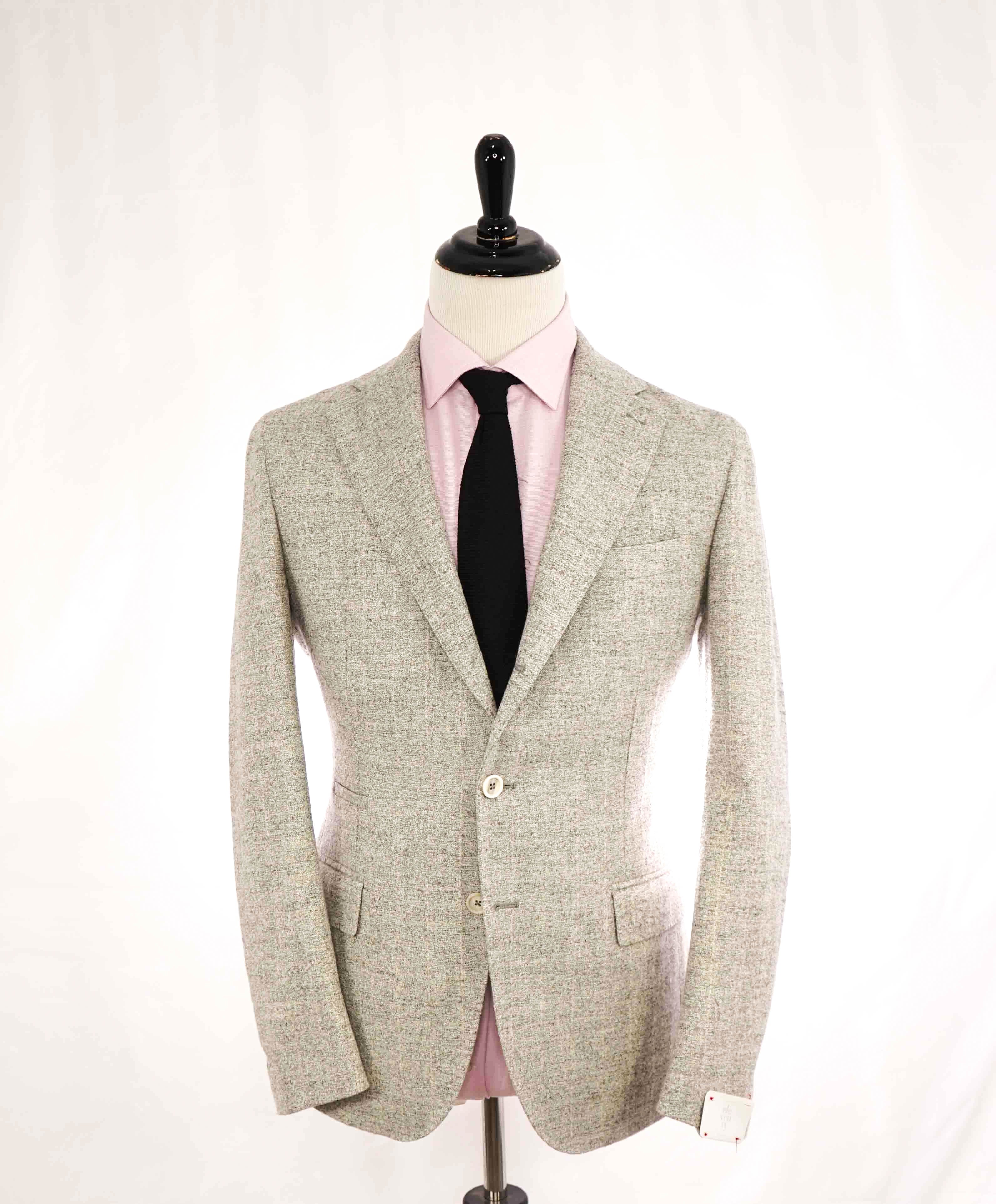 $3,195 ELEVENTY - ALPACA Blend Gray Fleck Semi-Lined Blazer - 40 US (50EU)