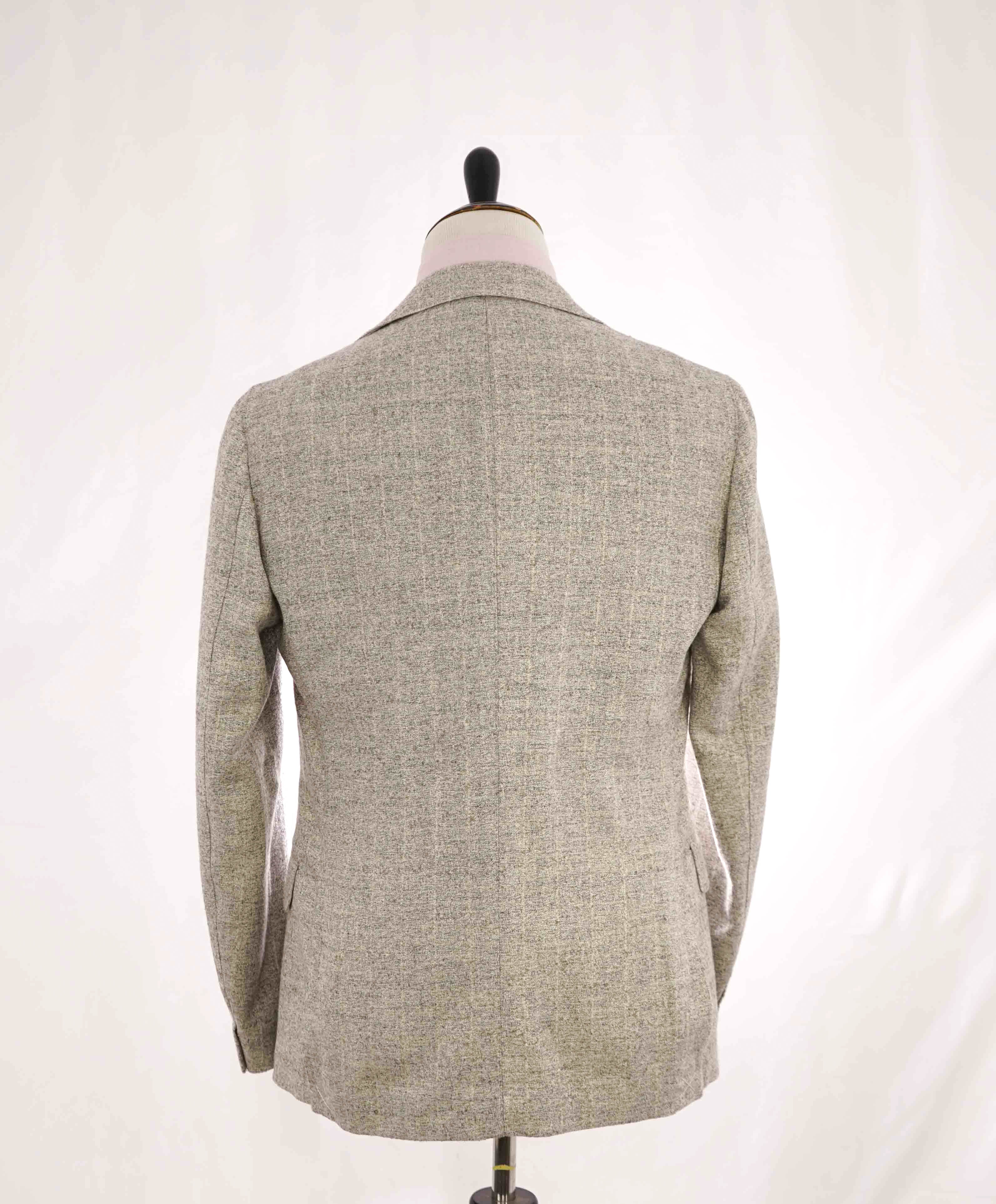 $3,195 ELEVENTY - ALPACA Blend Gray Fleck Semi-Lined Blazer - 40 US (50EU)