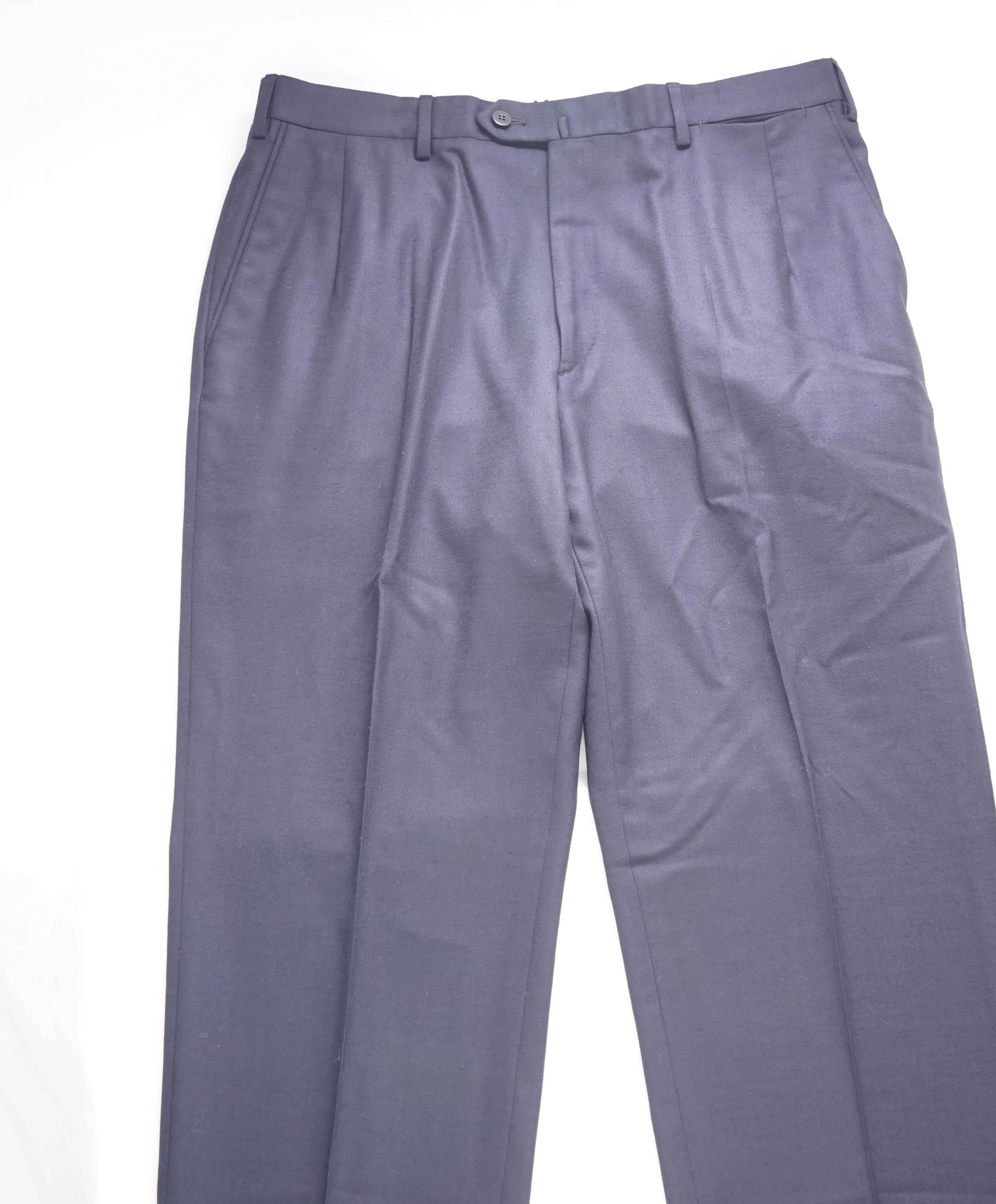 $1,250 BRIONI - Navy Premium Wool SPECIAL ORDER by "WILL SMITH" Dress Pants- 34W