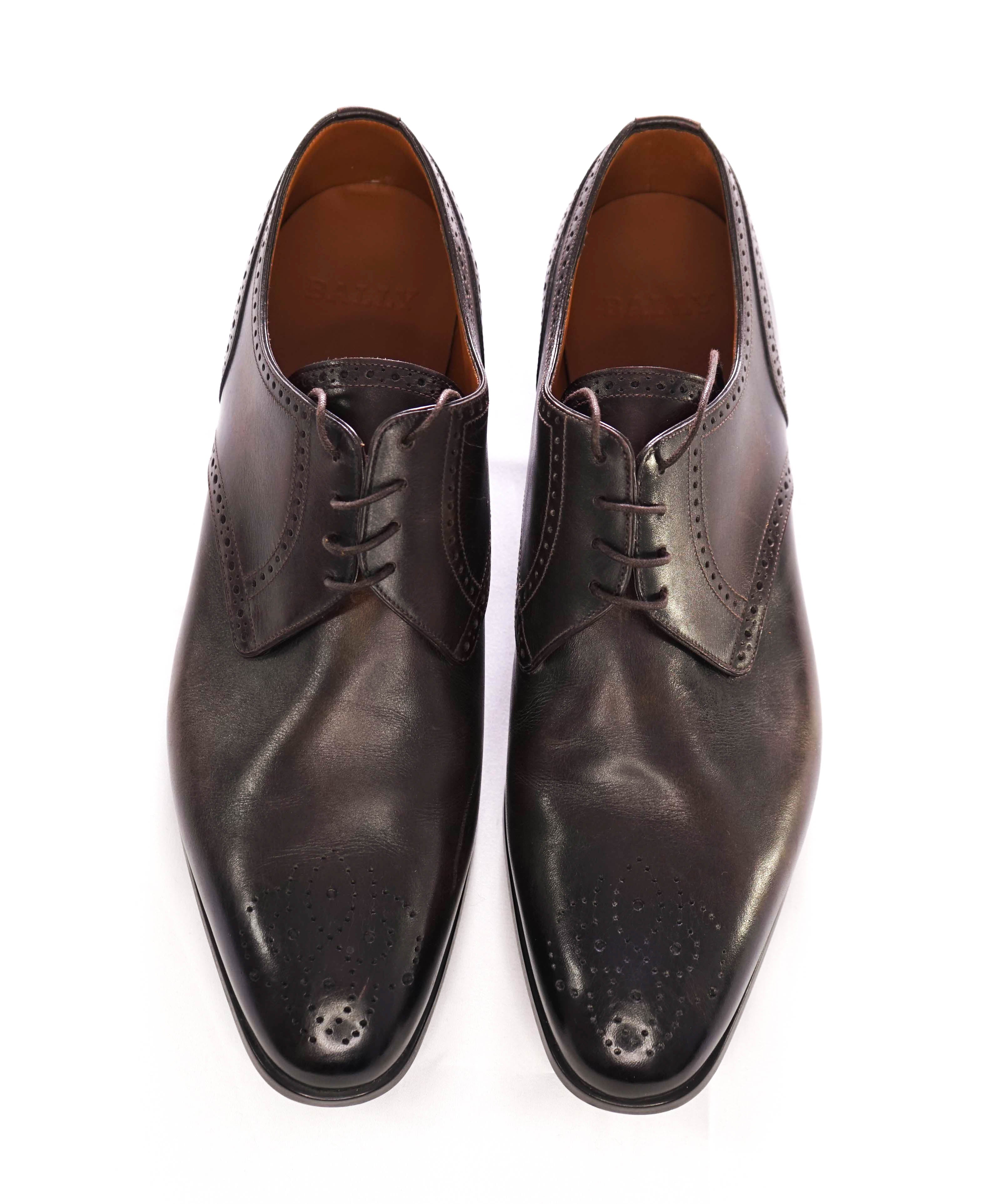 BALLY - “LANTOUR” Brown Patina Oxfords With Durable Rubber Sole - 12.5 US (11.5 UK)