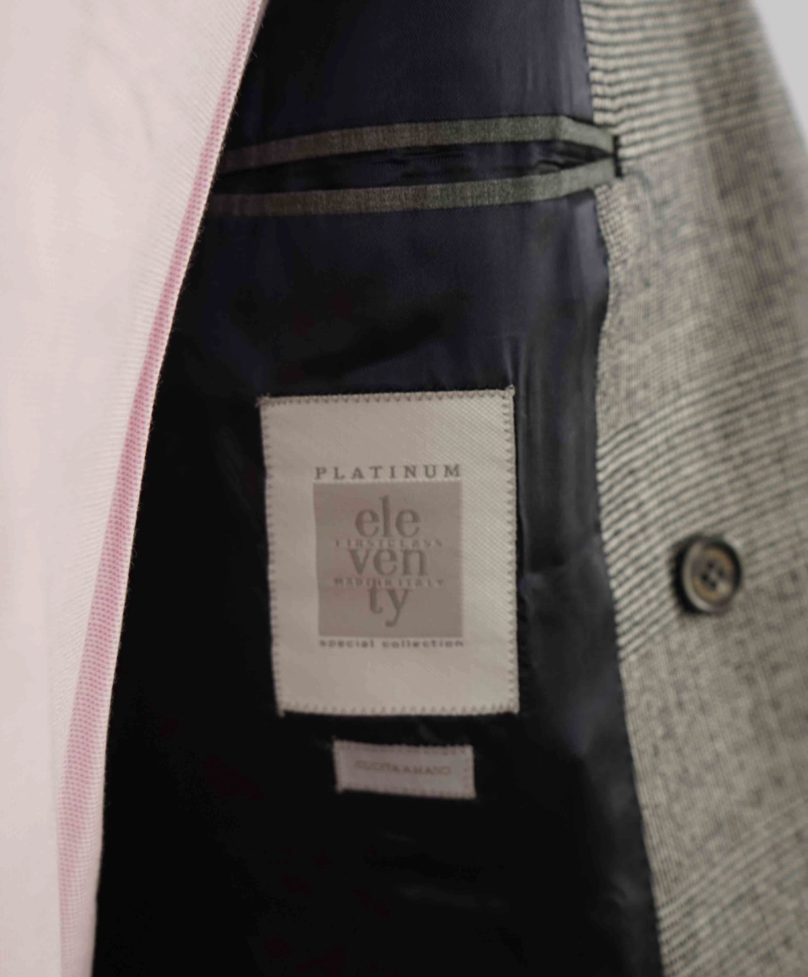 $2,745 ELEVENTY - "PLATINUM LABEL" Bold Prince Of Wales Check Blazer - 40 (50 EU)