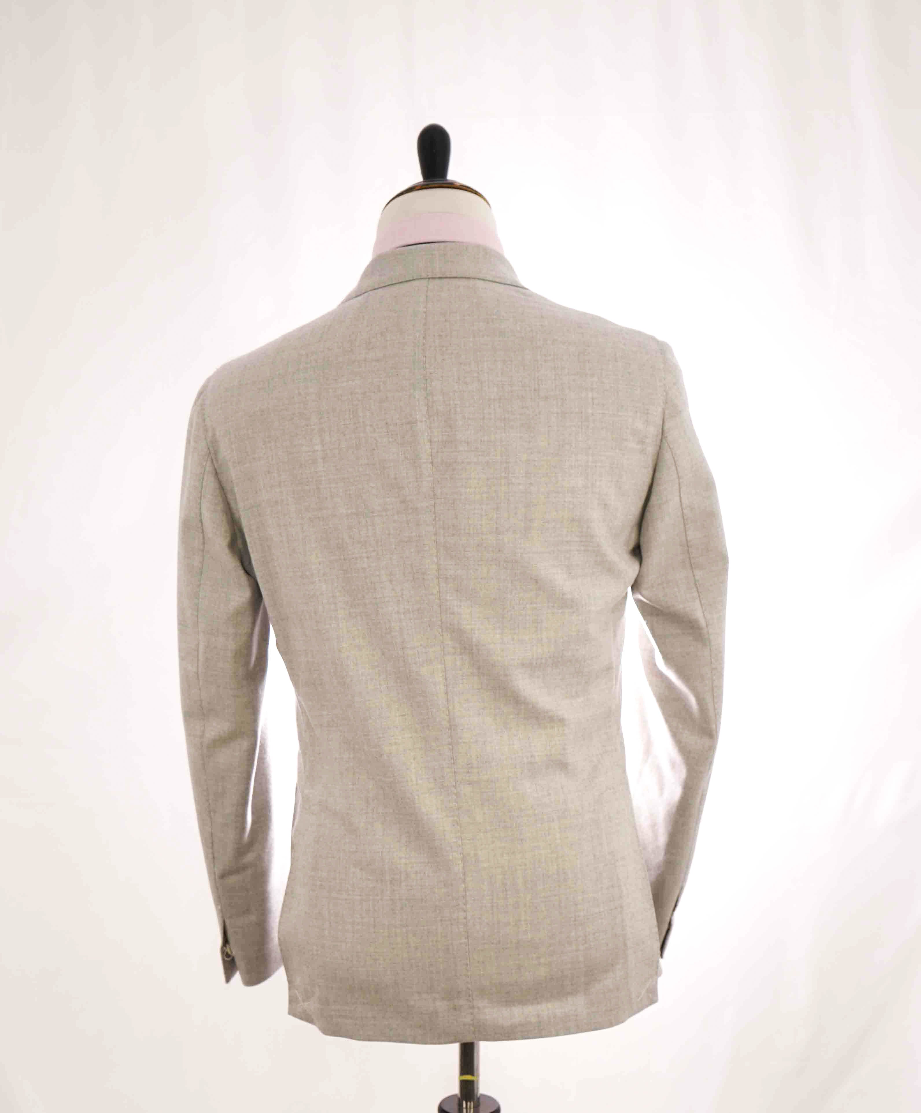 $2,295 ELEVENTY - Neutral Textured Patch Pocket Peak Lapel Blazer - 40 (50 EU)