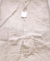 $495 ELEVENTY - LINEN Popover *PLEATED* Ivory MOP Button Down Shirt - M