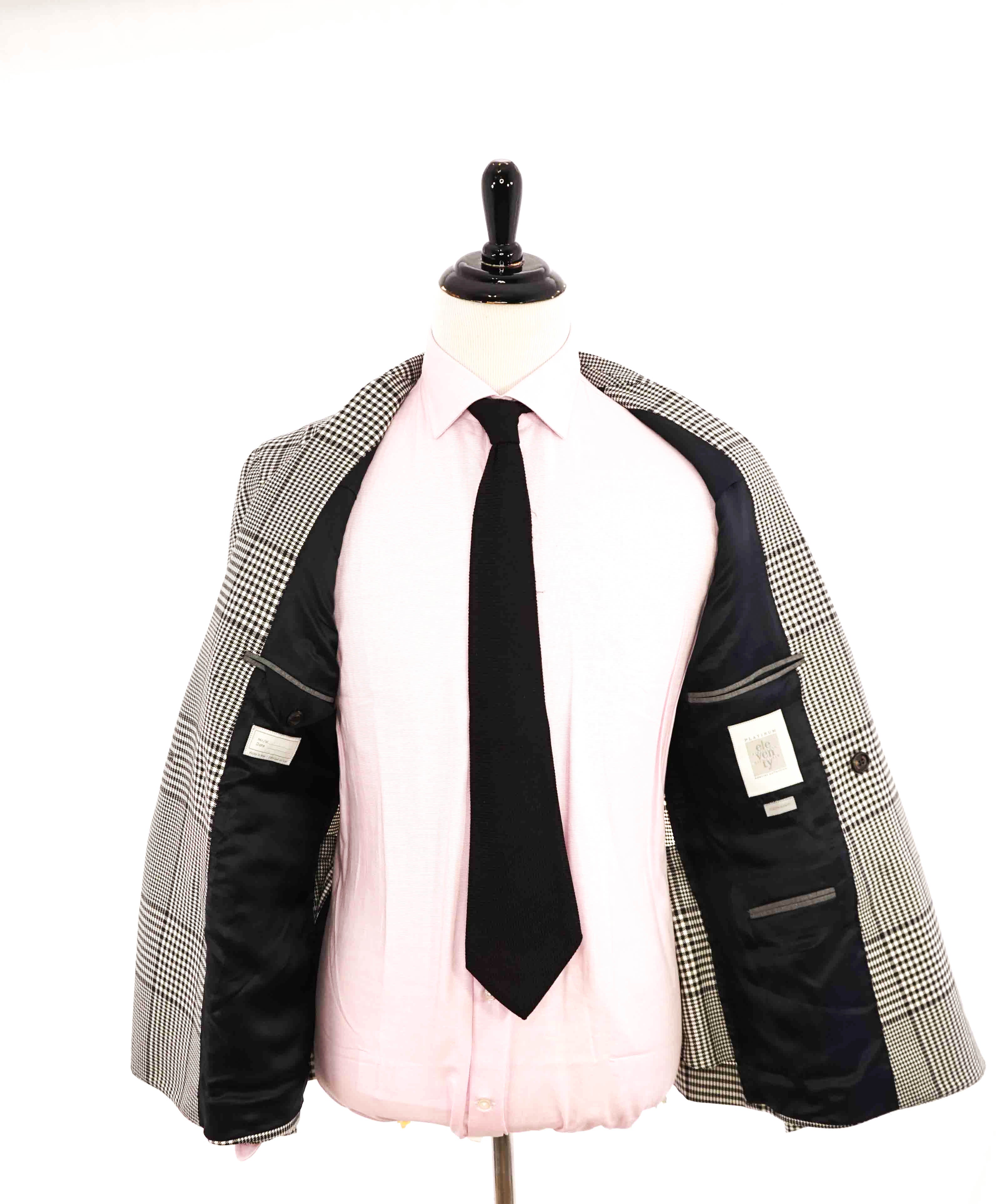 $2,645 ELEVENTY - "PLATINUM LABEL" Bold Prince Of Wales Check Blazer - 40 (50 EU)