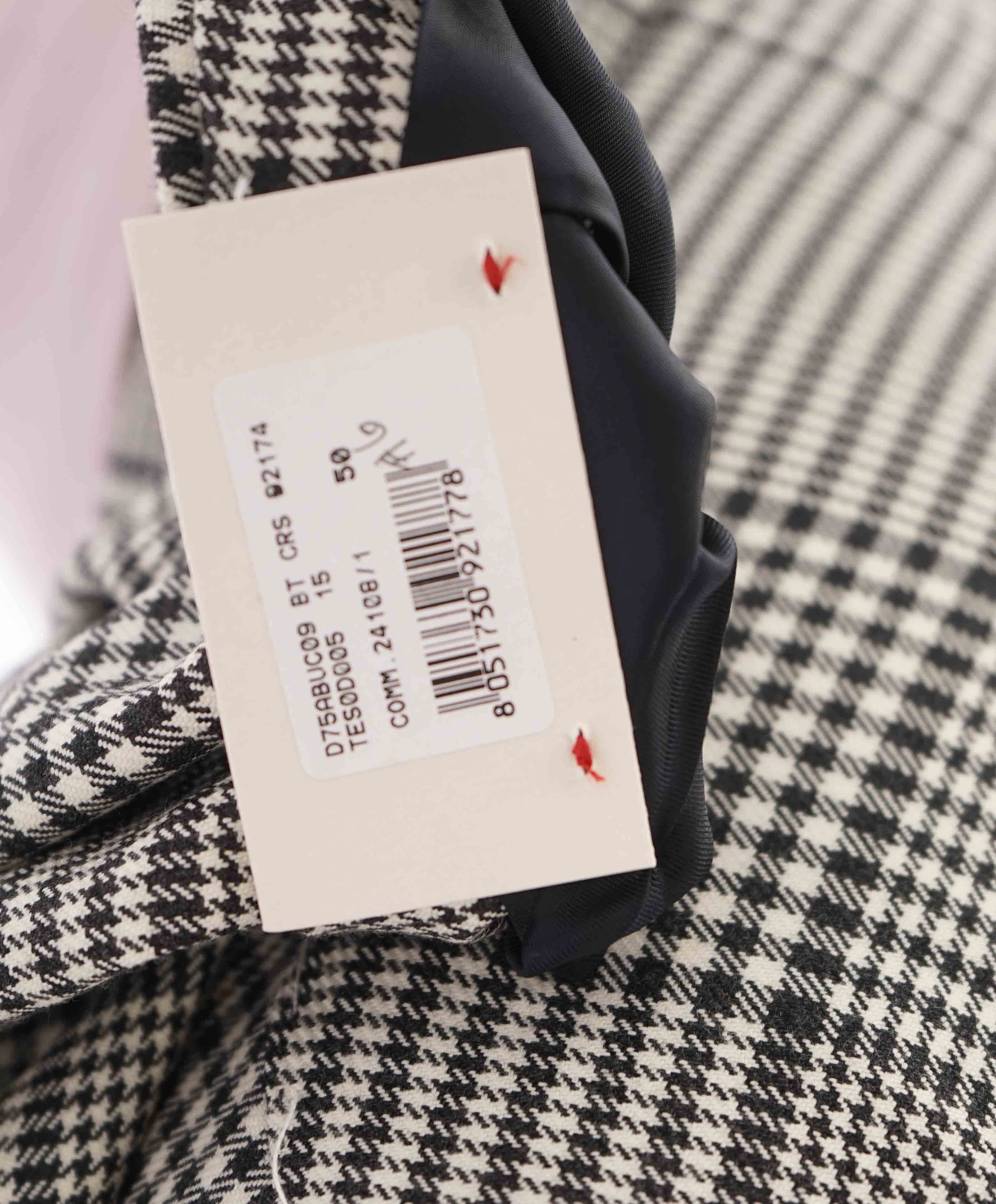 $2,645 ELEVENTY - "PLATINUM LABEL" Bold Prince Of Wales Check Blazer - 40 (50 EU)