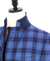 $9,600 KITON - *PURE CASHMERE* Blue Bold Check Plaid Blazer - 40R