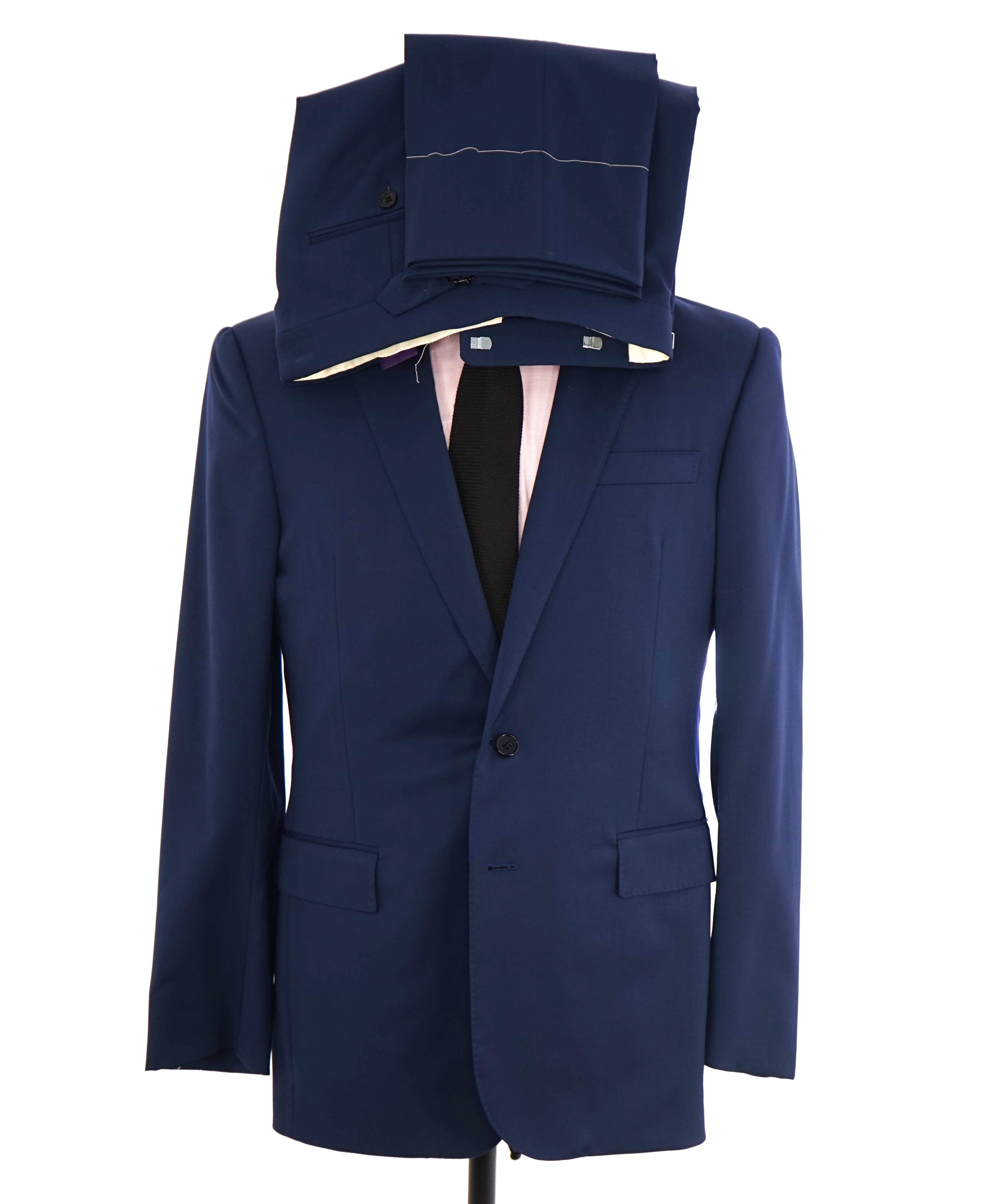 RALPH LAUREN PURPLE LABEL - Cobalt Blue ANT 2-Btn *CLOSET STAPLE* Suit - 40R